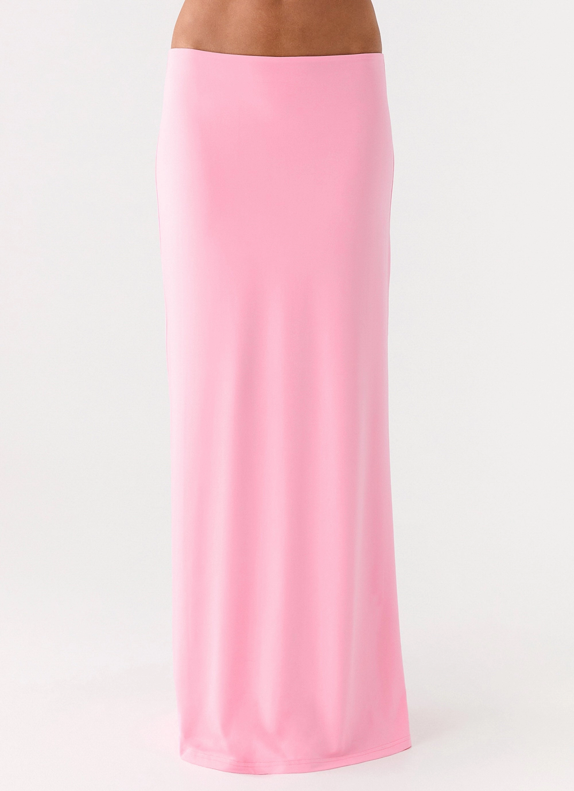 Asymmetrical Cut Weekend Vibes Ashi Maxi Skirt - Pink