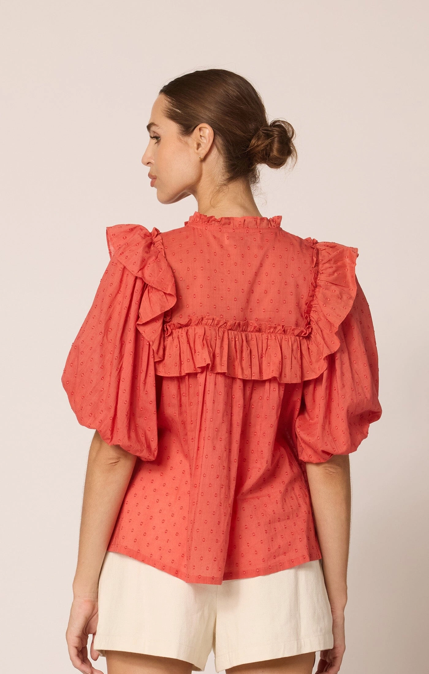 Modern Silhouette LowProfileSeams Sloane Blouse| Dawn Pink