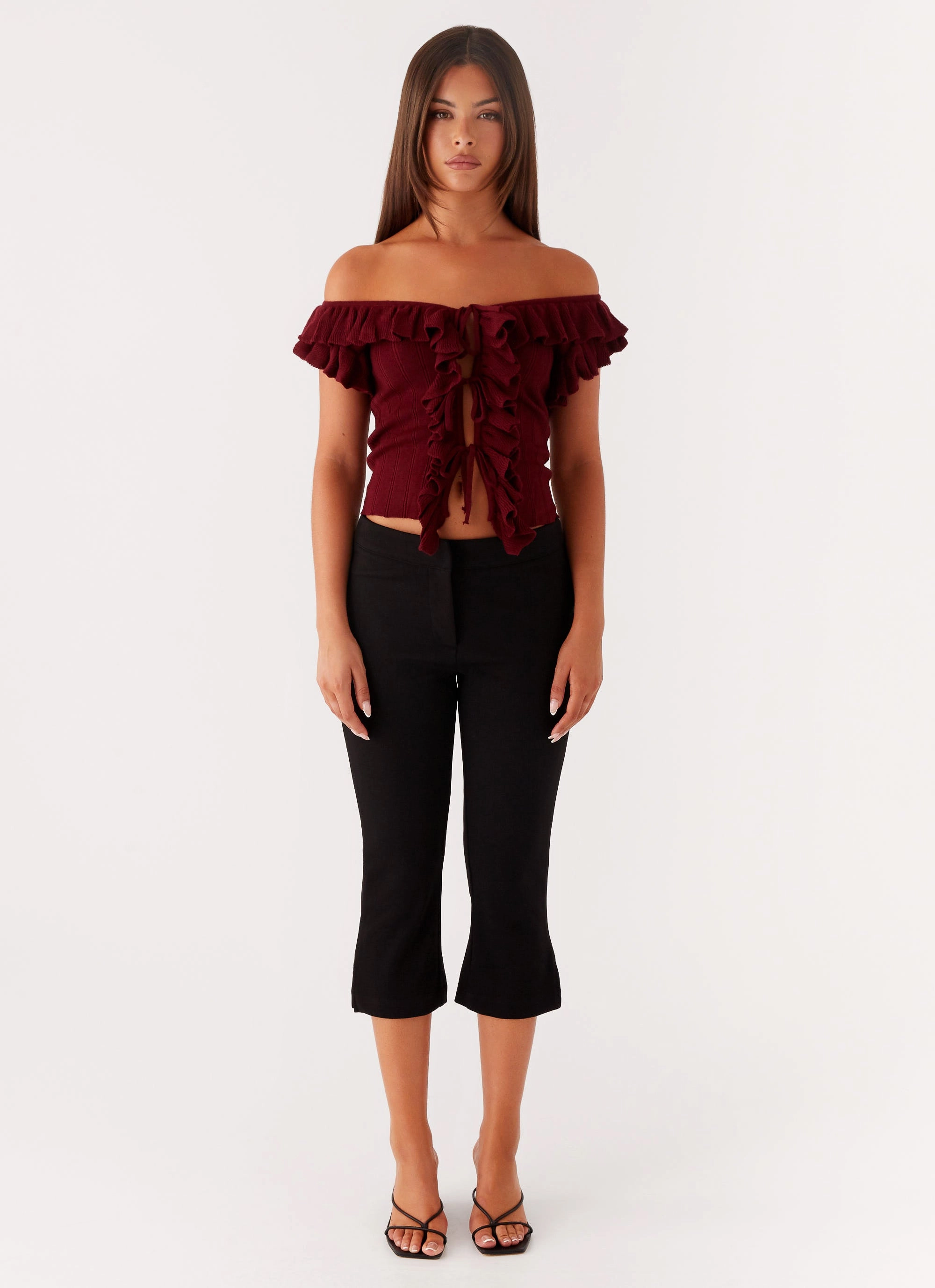 Keeta Frill Top - Burgundy AntiStatic Treatment