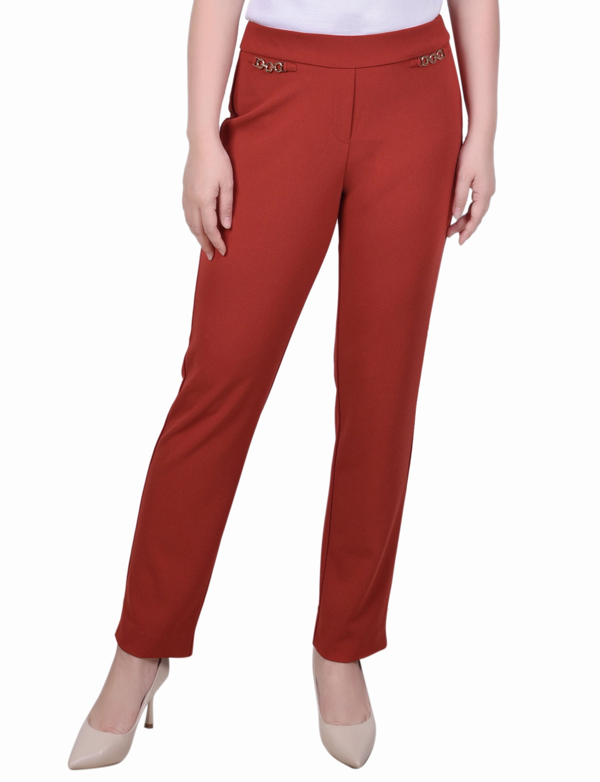 All weather Timeless Comfort Fit Petite Scuba Crepe Ankle Pant
