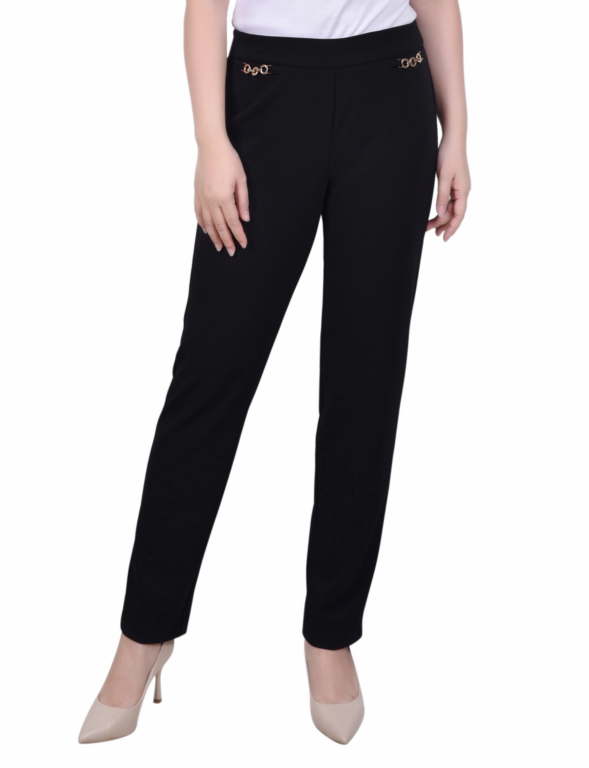 Timeless Design Petite Scuba Crepe Ankle Pant