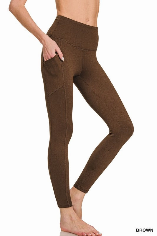 Angela Brushed Microfiber Full Length Leggings S-XL Zero Bulk Packaging