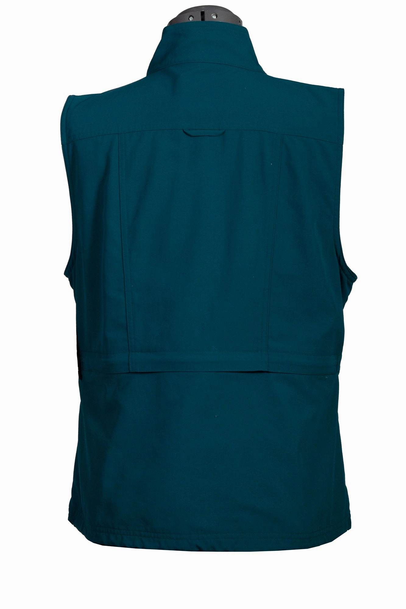 Scully Womens Deep Teal Nylon Multi-Pocket Vest Oversized Silhouette