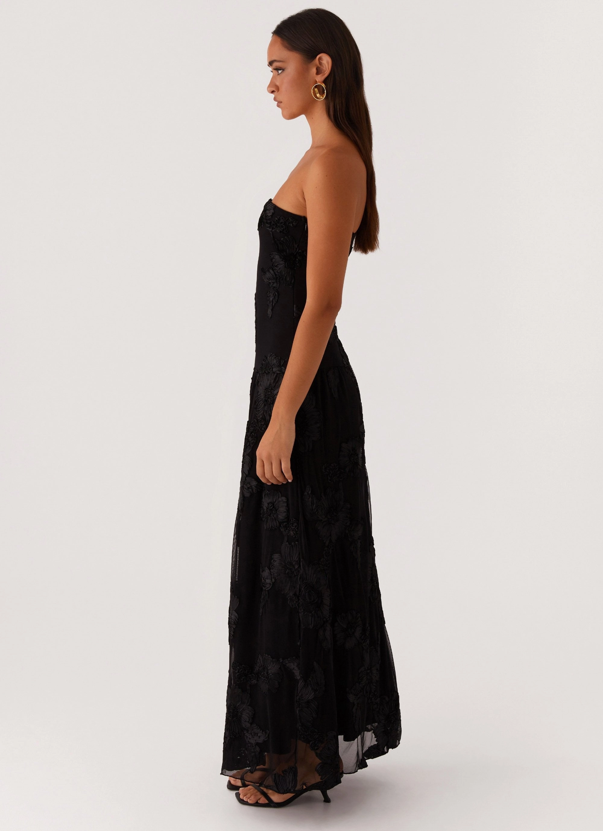 Work Coat Chic Urban After Light Maxi Dress - Black