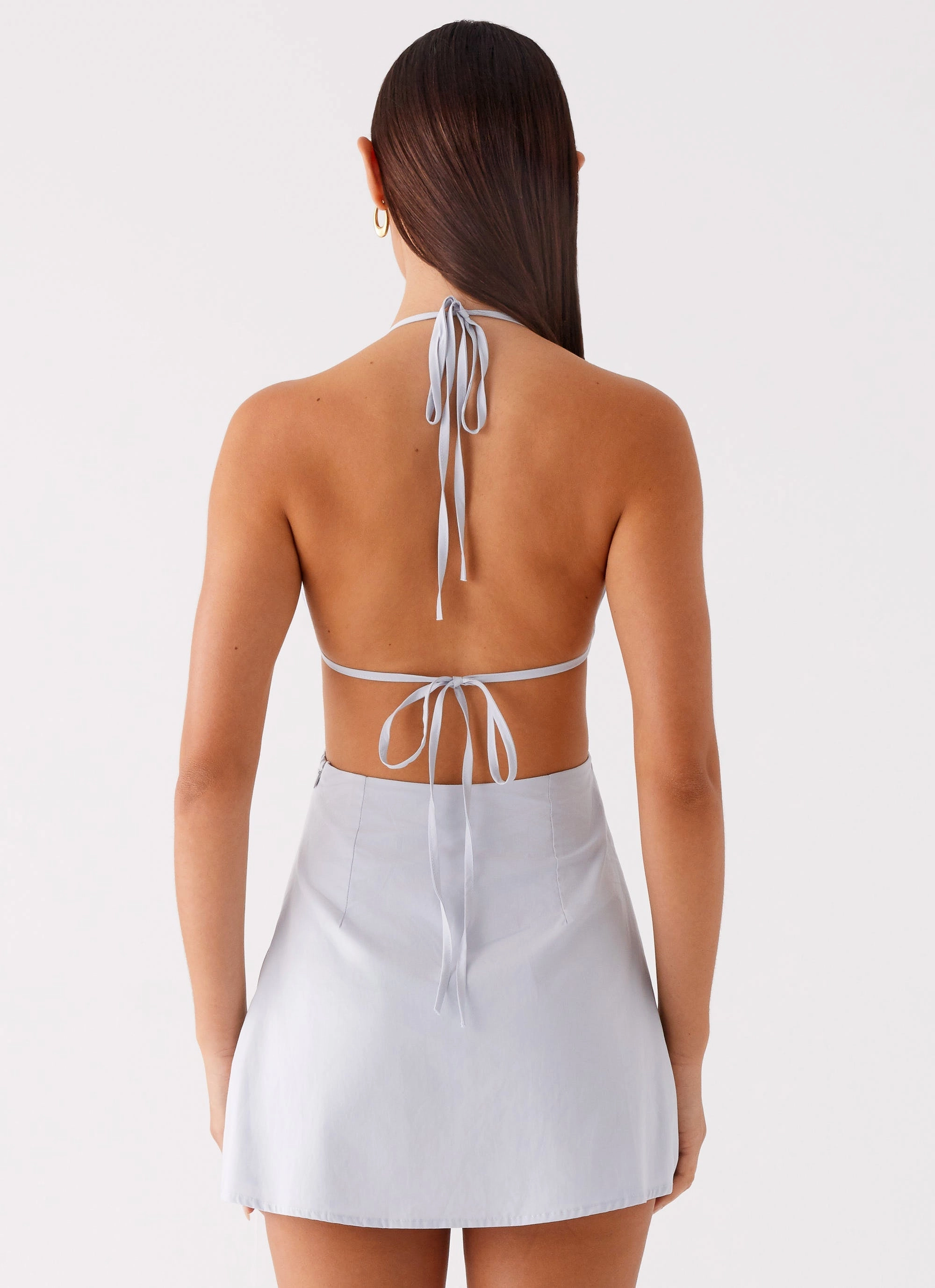 Runway Inspired Designer Inspired Albie Mini Dress - Cornflower Blue