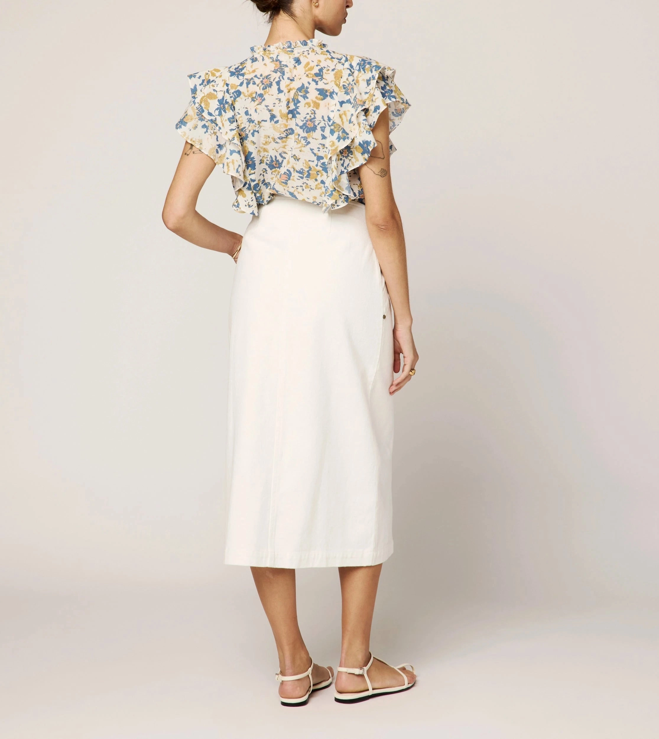 Arista Blouse | Carina Print AntiMicrobialLining