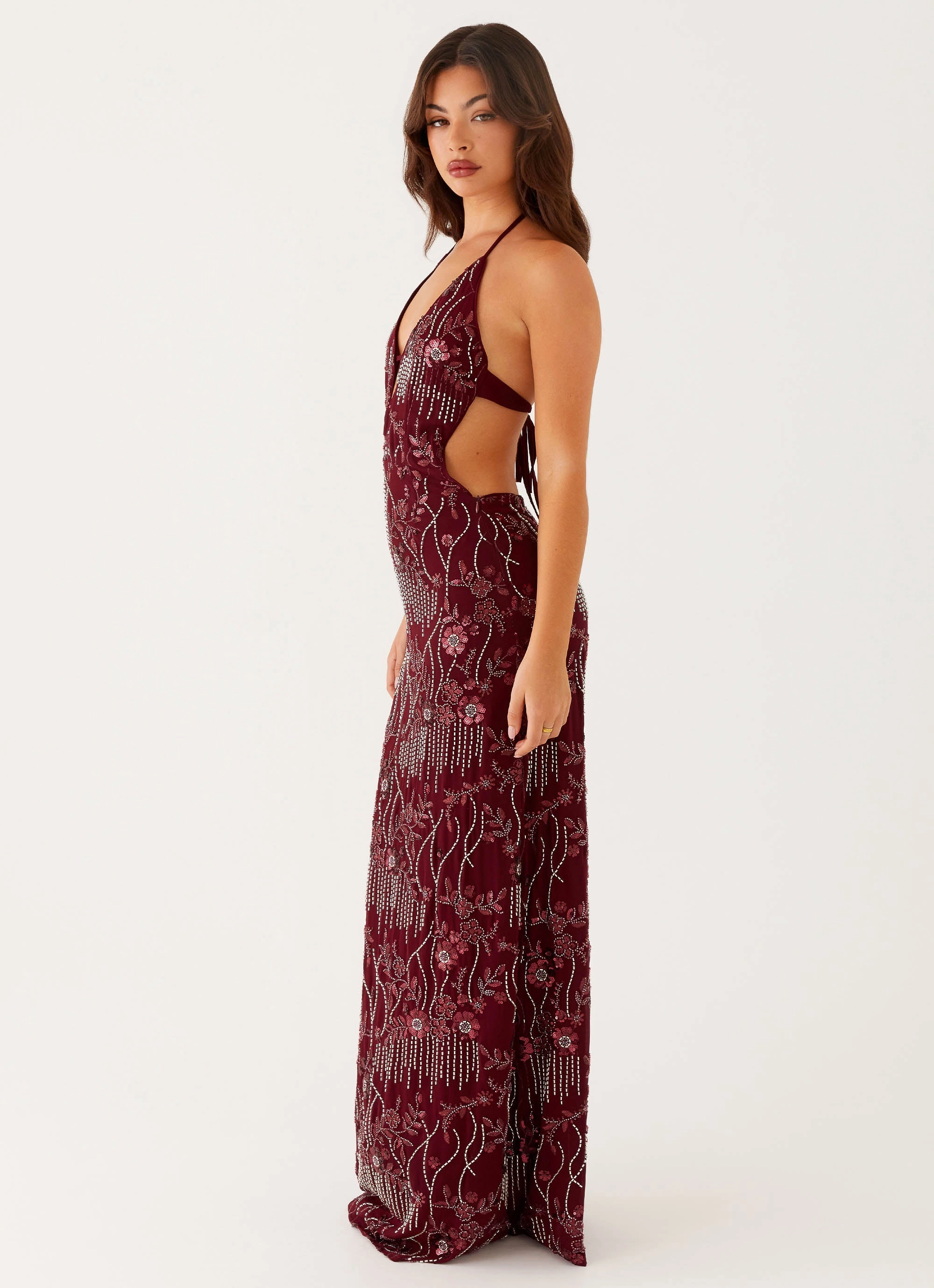 Fashion Forward All For Love Maxi Dress - Burgundy