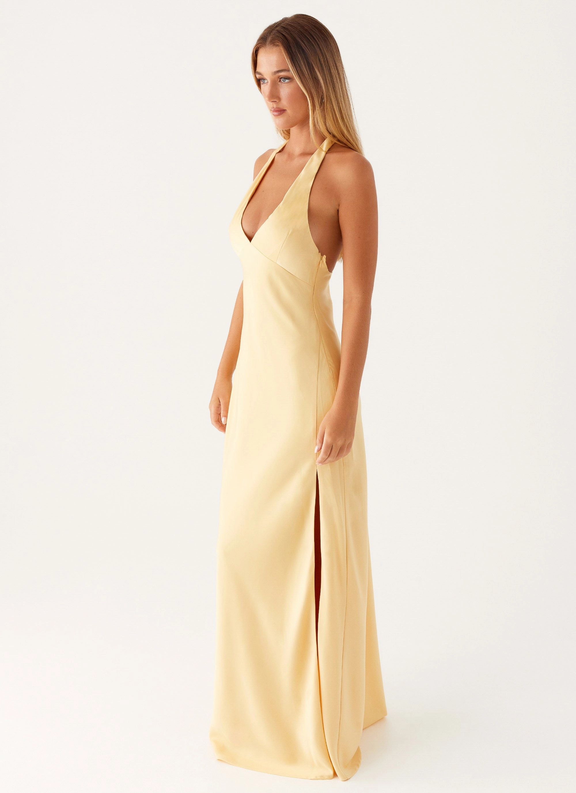 Dreamy Layers Inner lining Angie Maxi Dress - Yellow