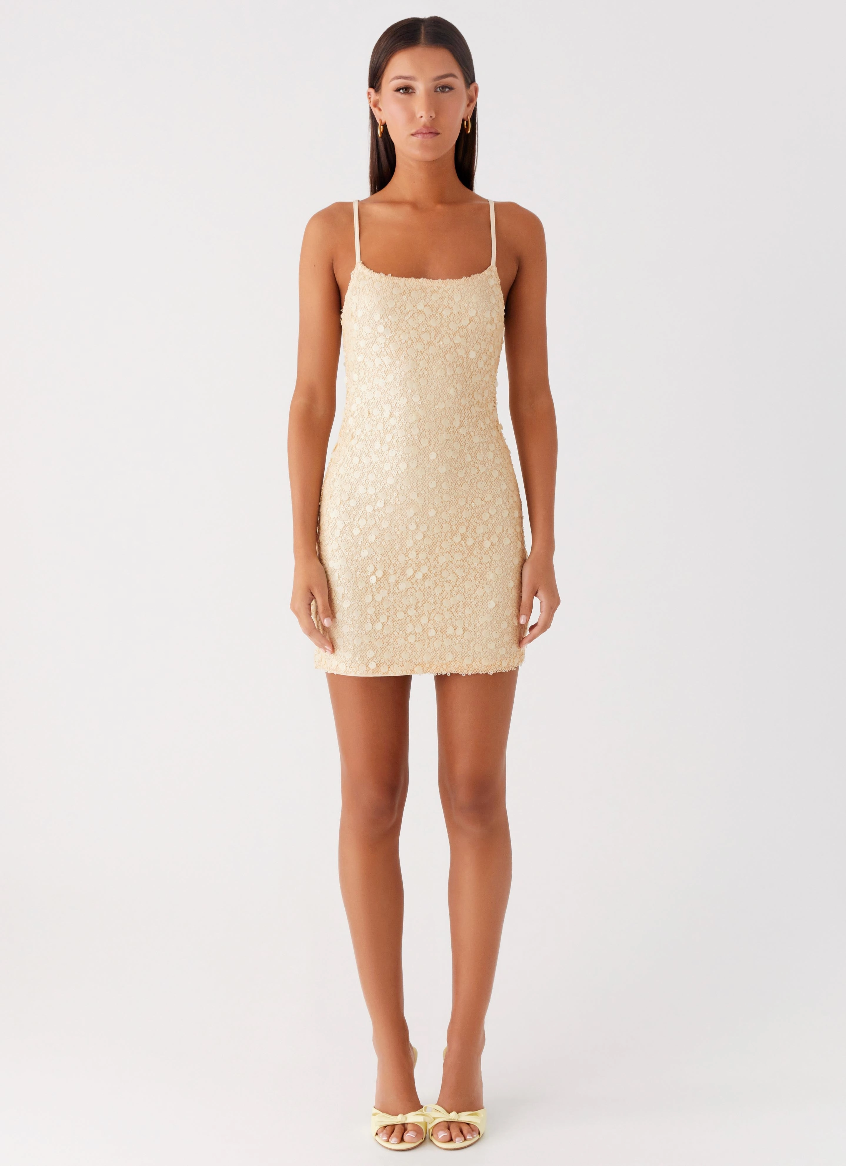 City Commuter Danali Mini Dress - Yellow