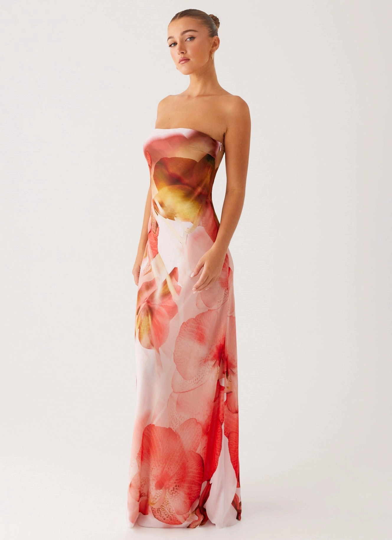 Kunis Maxi Dress - Peach Rose Autumn Outerwear