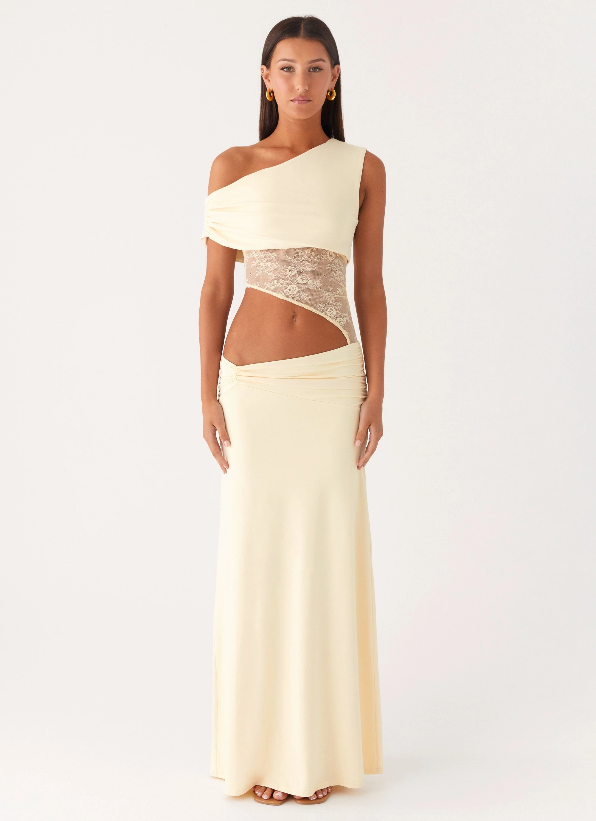 Love Motion Maxi Dress - Lemon Essential Jacket