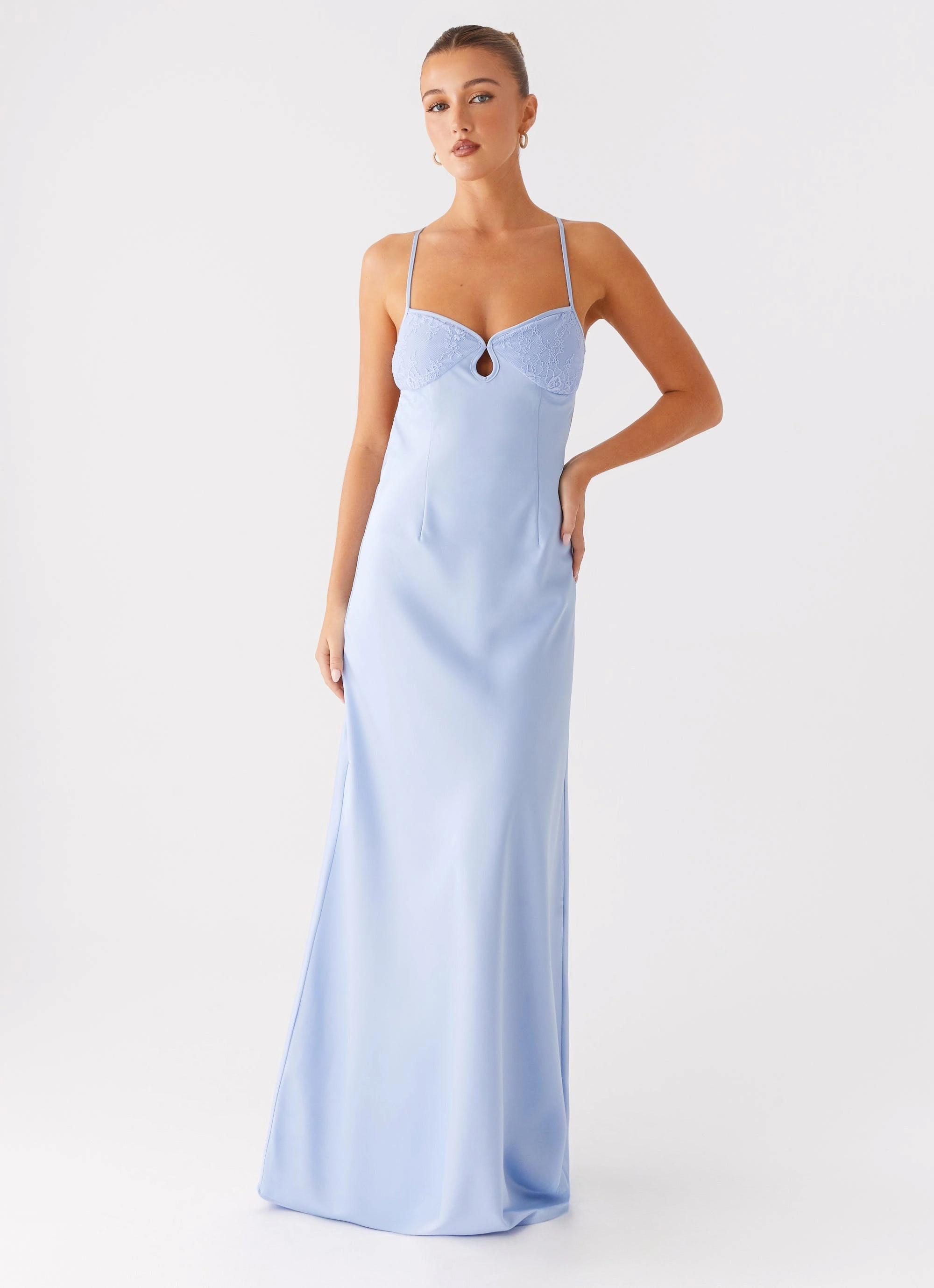 Joanie Maxi Dress - Blue Thermal Outerwear