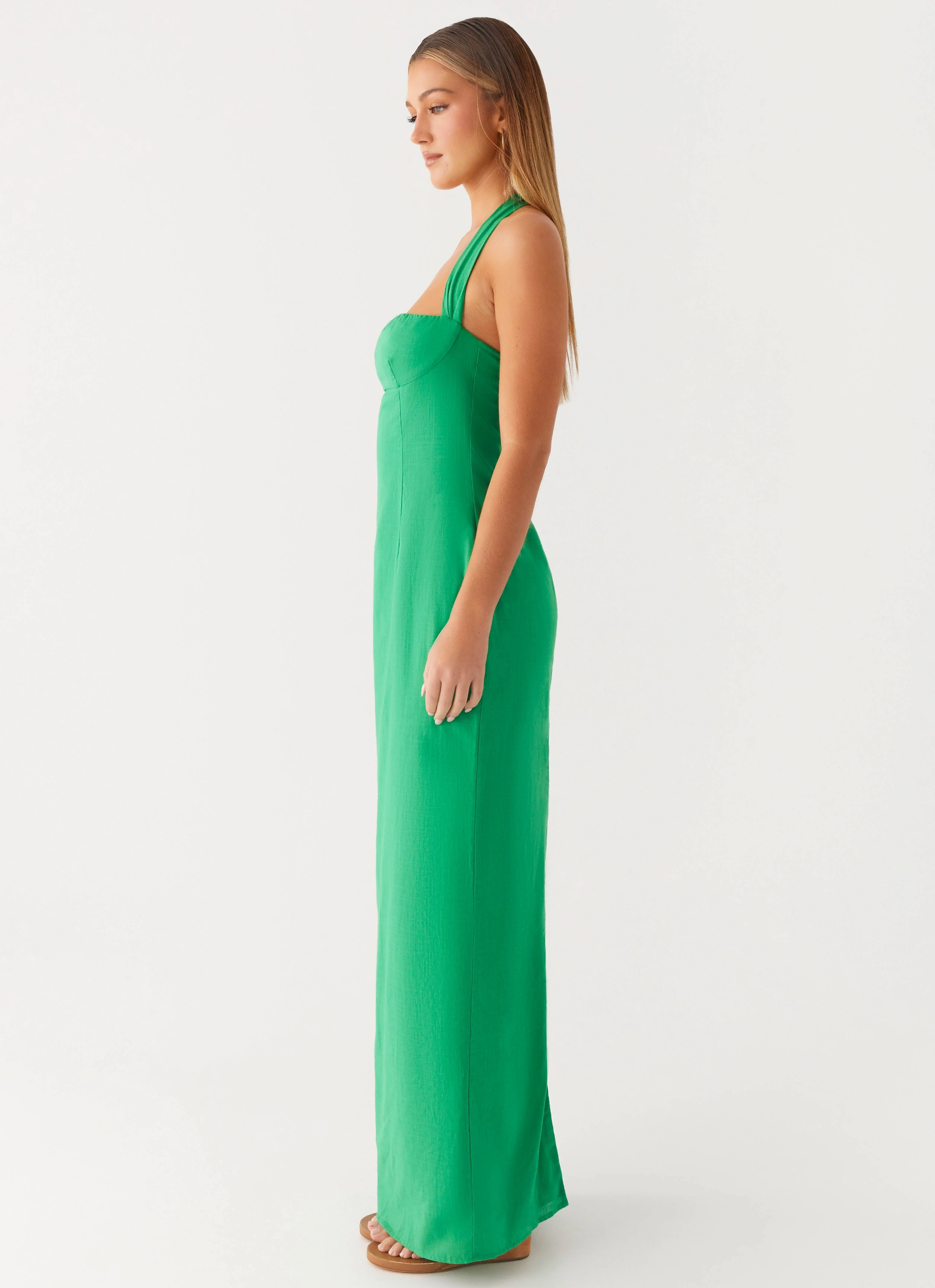 Wool blend Waterproof Jacket Allyse Maxi Dress - Cactus