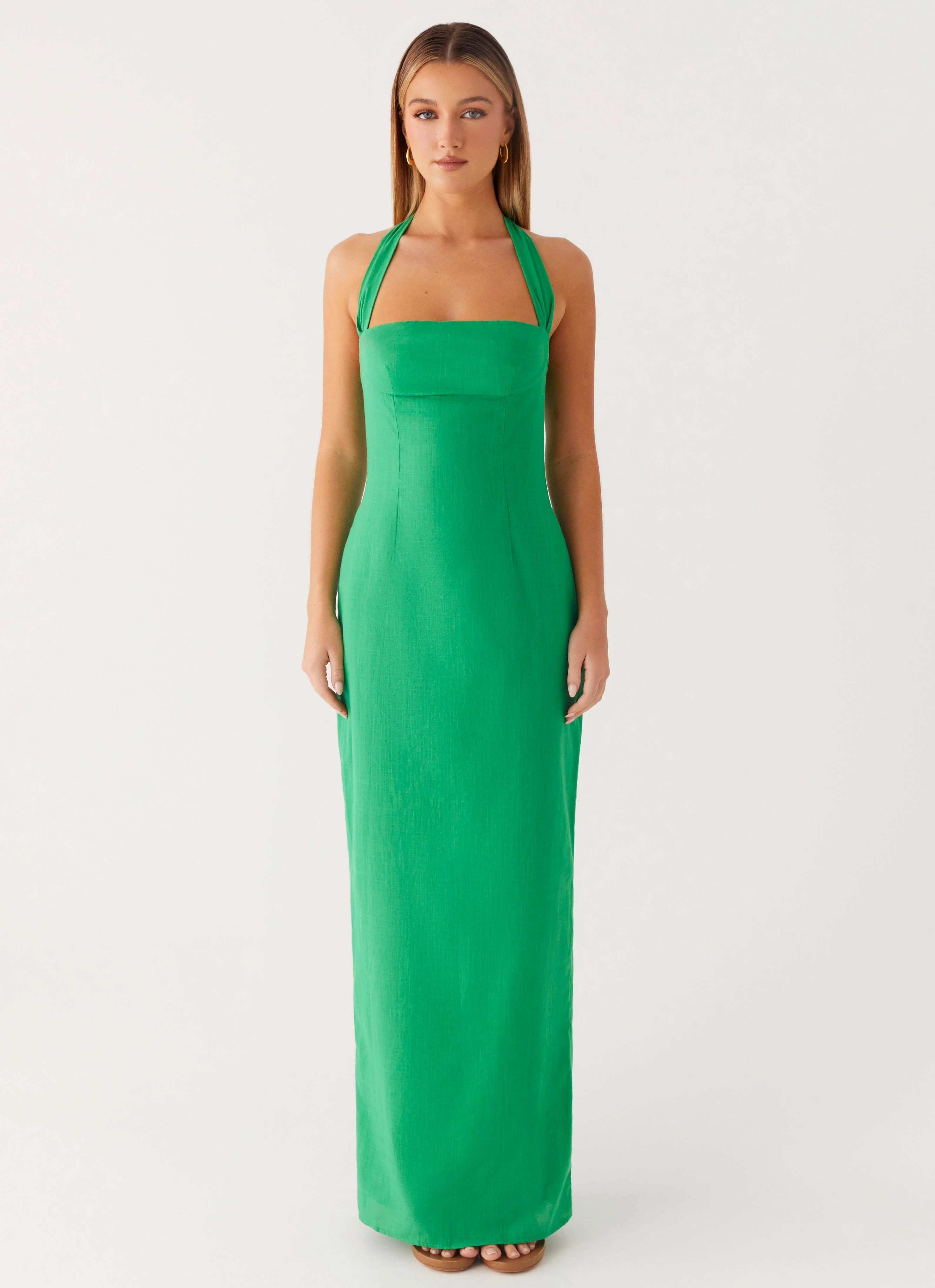 Textured Coat Allyse Maxi Dress - Cactus