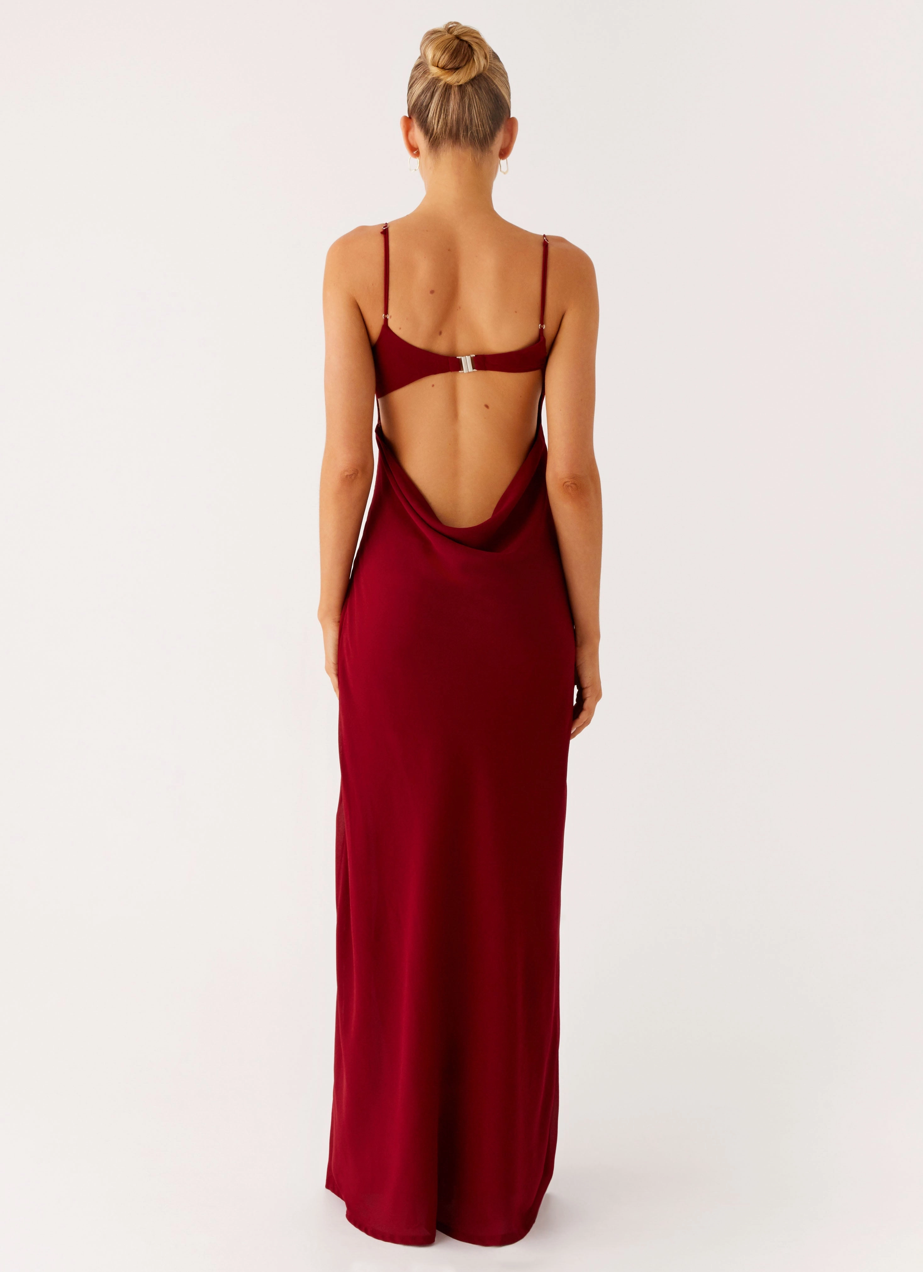 Insulated Fashion Alouette Maxi Dress - Burgundy