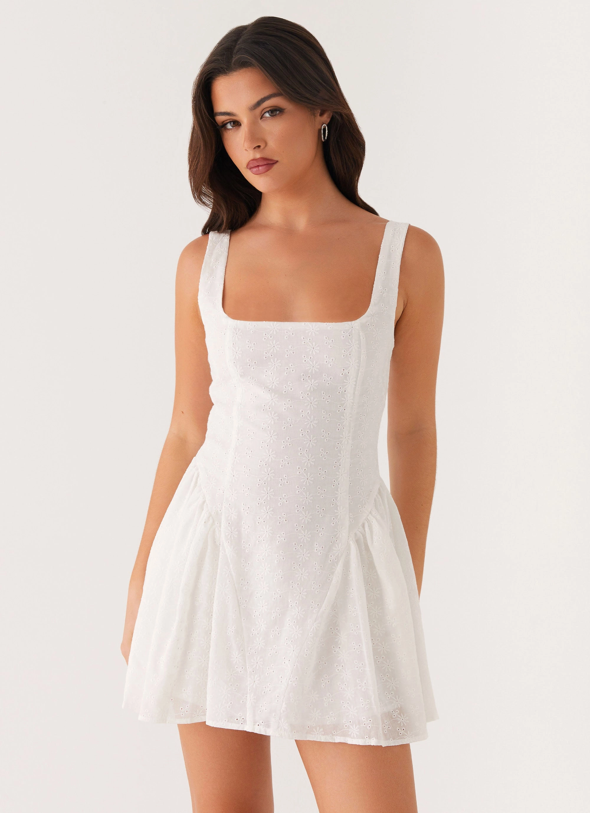 Bold Mood Alyssa Mini Dress - White