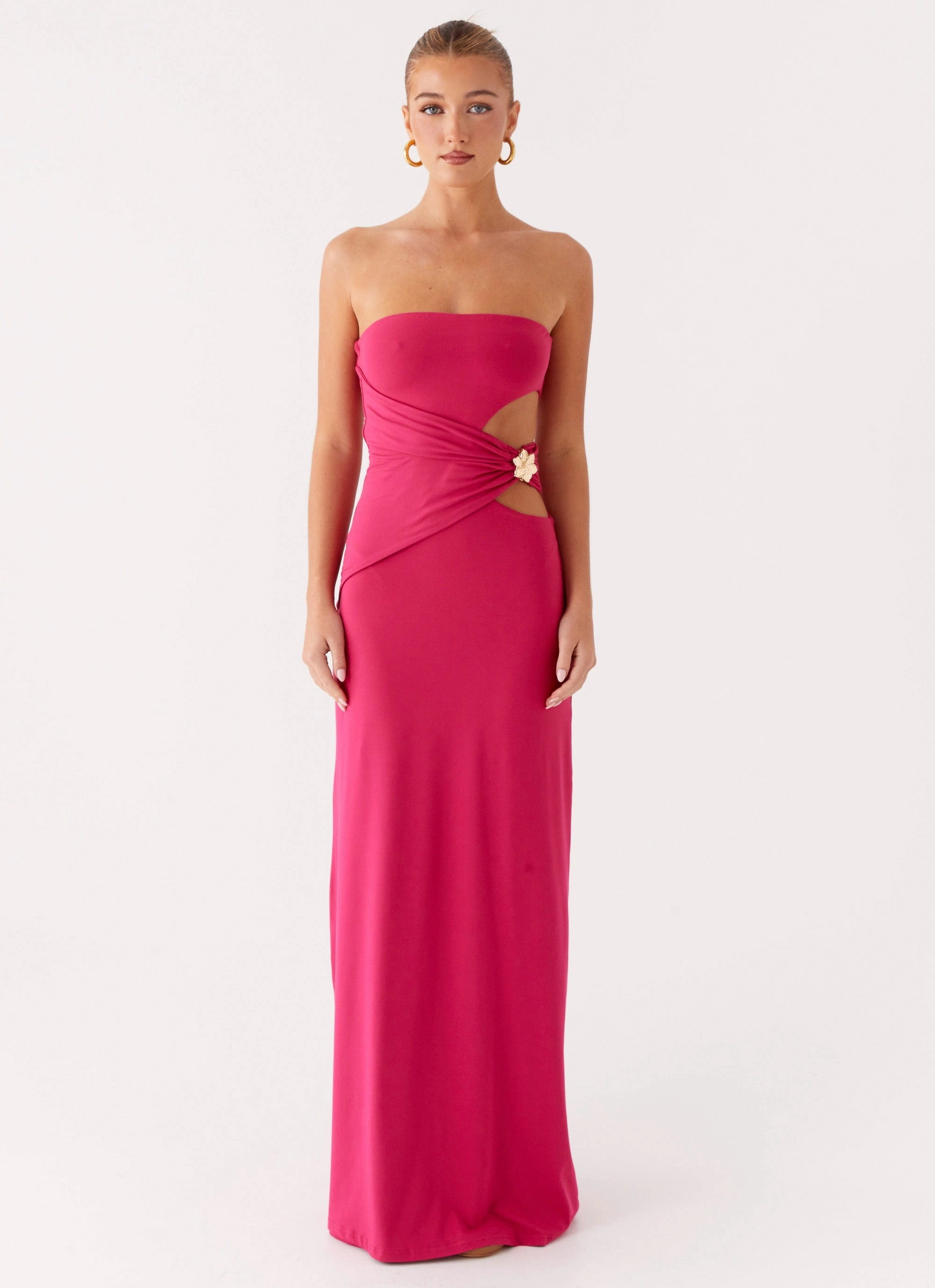 Anetta Maxi Dress - Fuchsia Outdoor Adventure