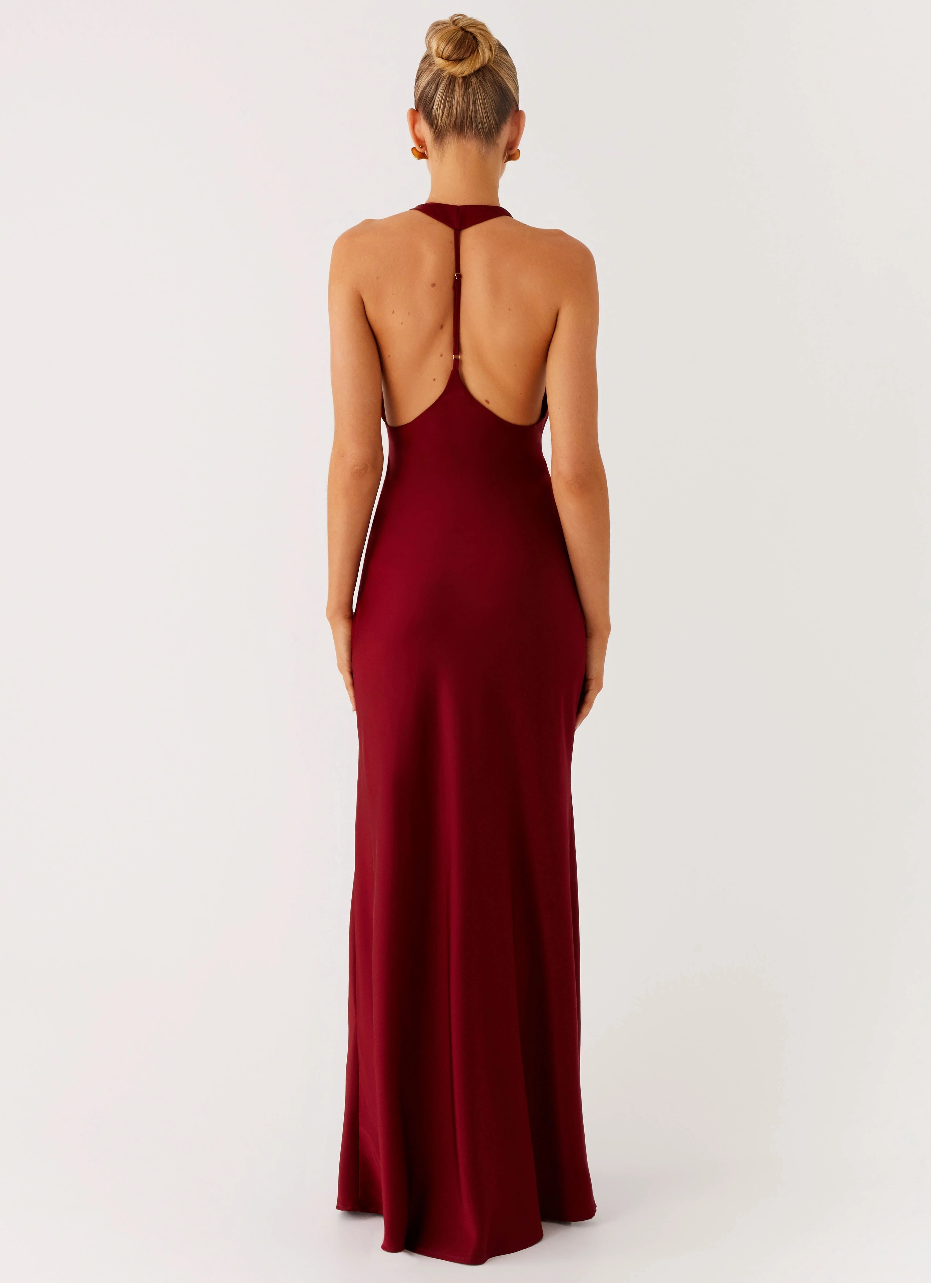Soft Outerwear Weather resistant Angie Maxi Dress - Burgundy