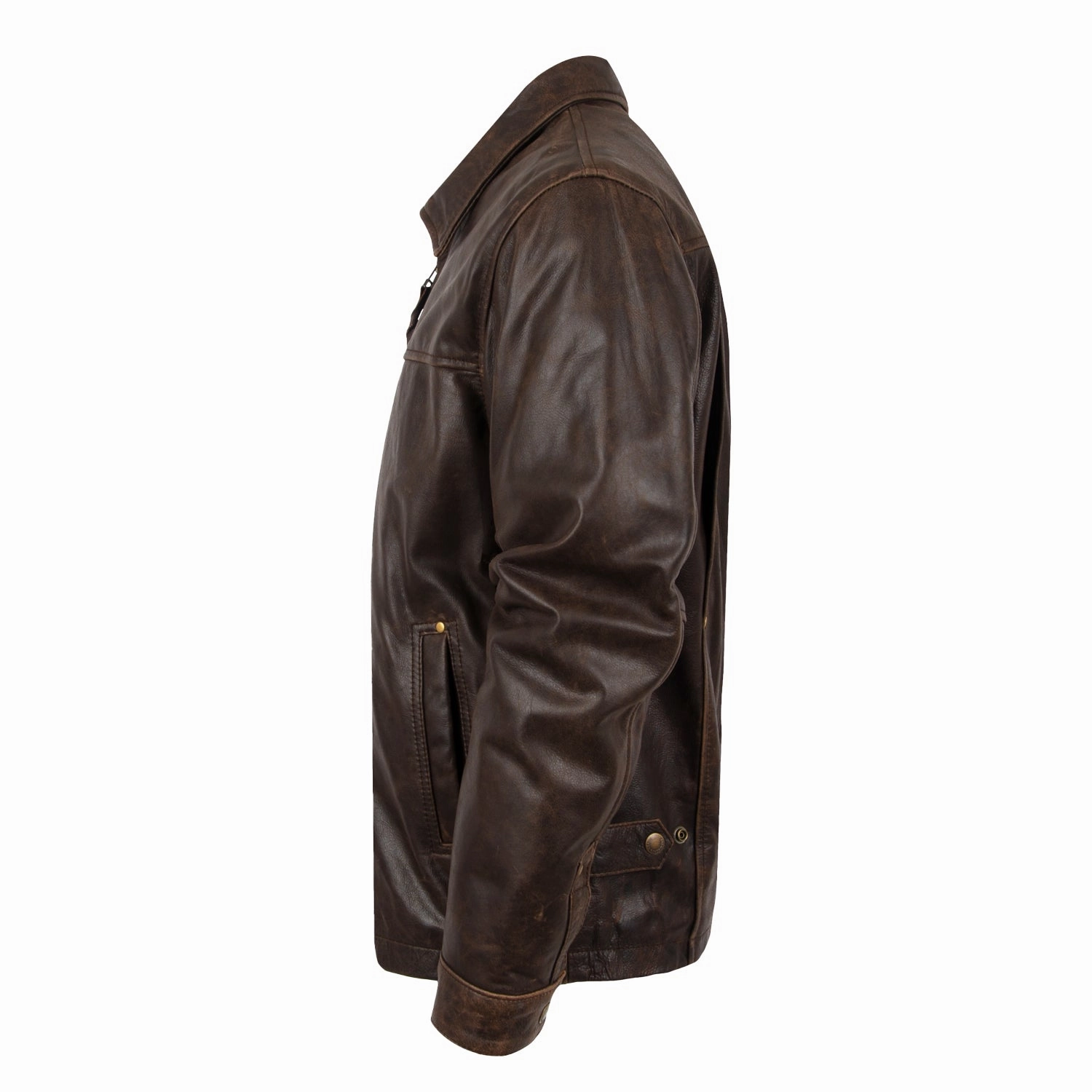 Warm Essentials STS Ranchwear Mens Rifleman Vintage Brown Leather Leather Jacket