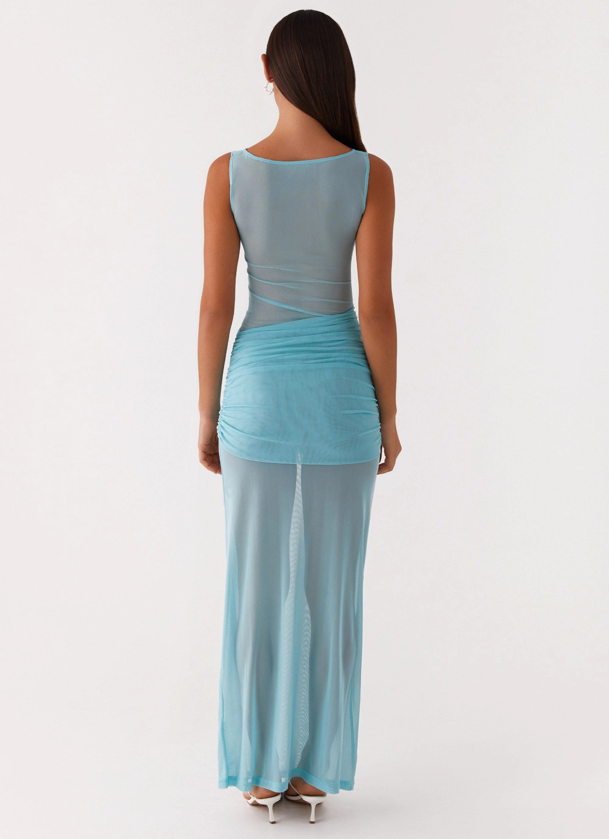 Apollo Maxi Dress - Aqua Farm Air Easy Look