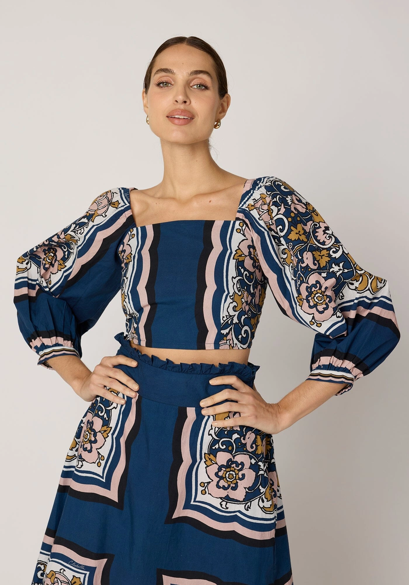 Smooth Stitching April Top | Floral Anise