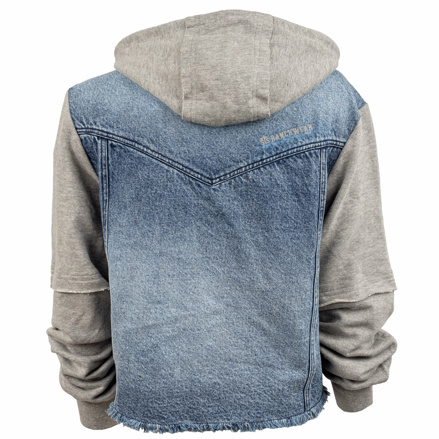 STS Ranchwear Womens Cassie Jo Denim 100% Cotton Hooded Cotton Jacket Water resistant coating snap closure