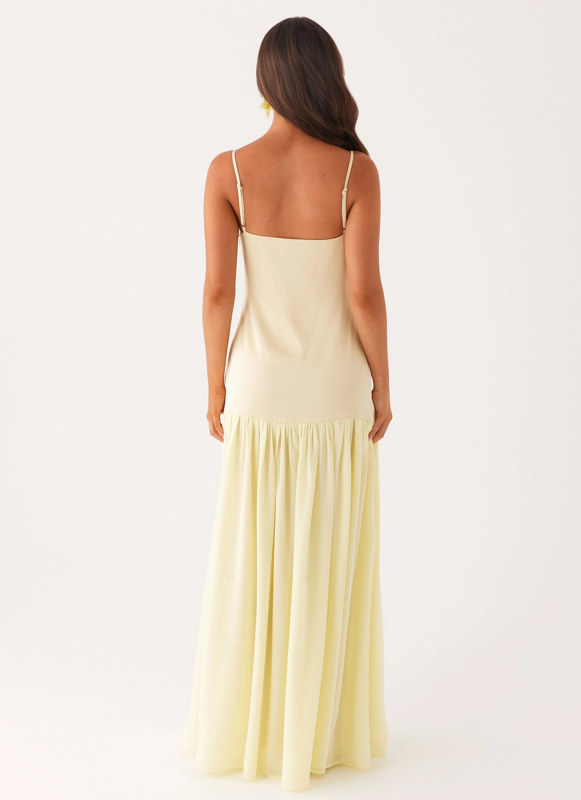 Asteria Maxi Dress - Yellow Belted Style