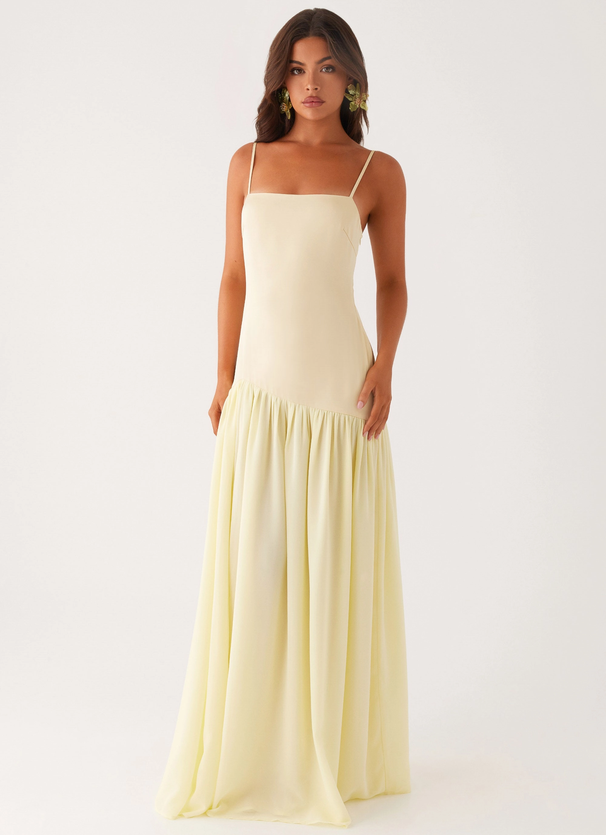 Asteria Maxi Dress - Yellow Cold Weather Wear