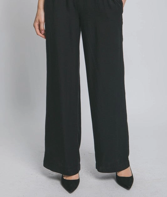 HeatRegulating Ava Shirred Waist Linen Pants