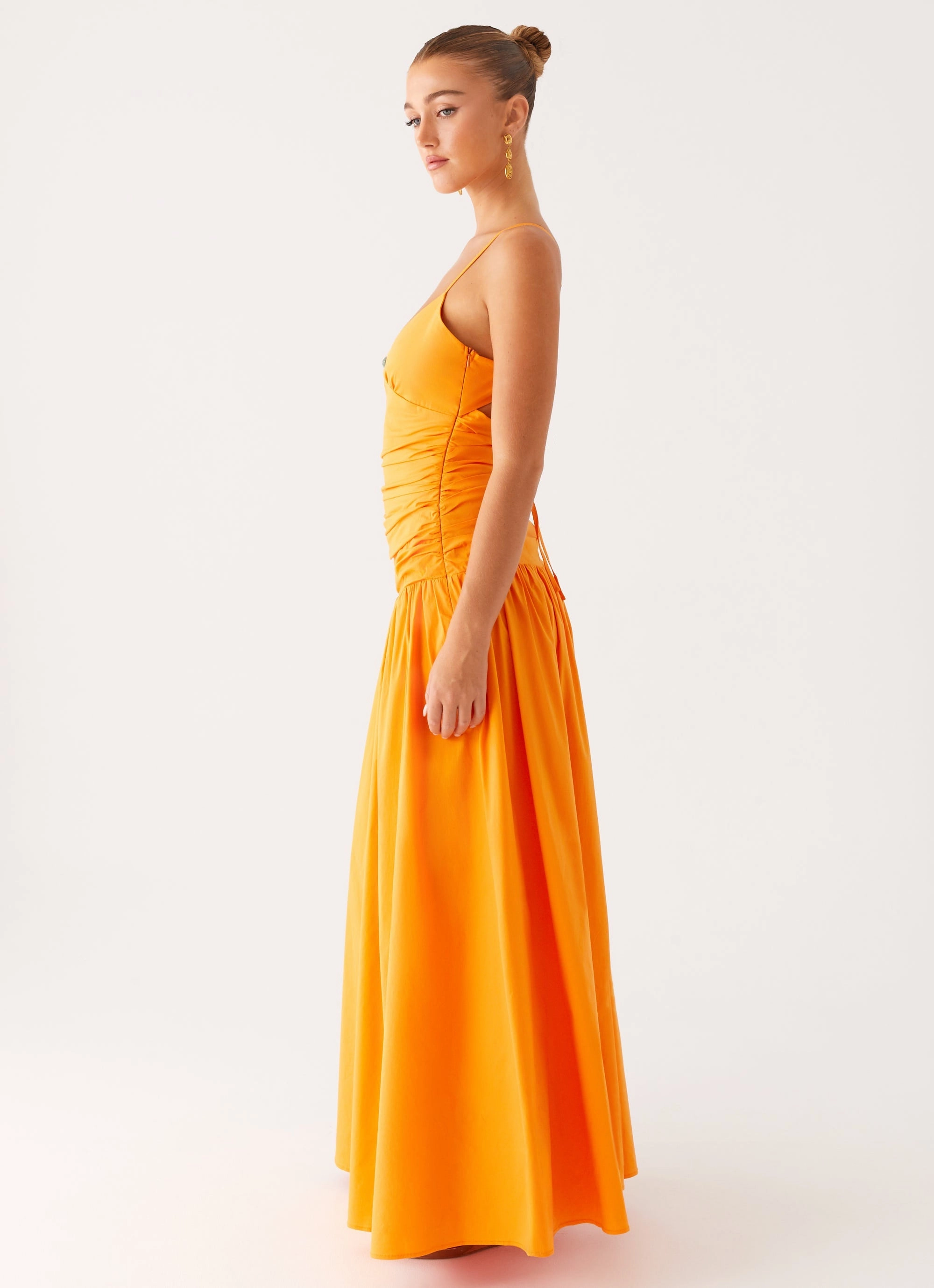 Skin-friendly Avani Maxi Dress - Orange