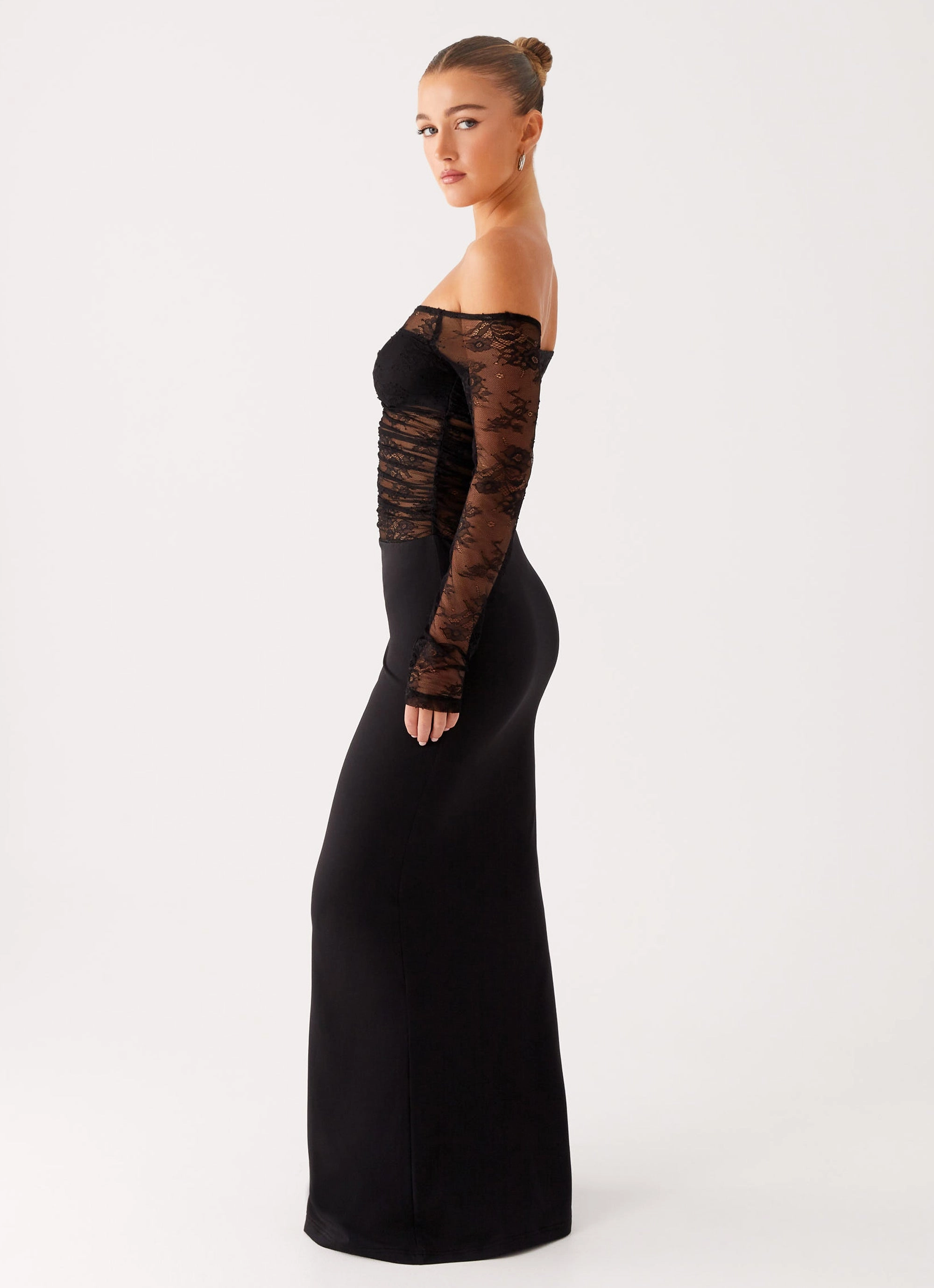 Avi Maxi Dress - Black Spring Flow