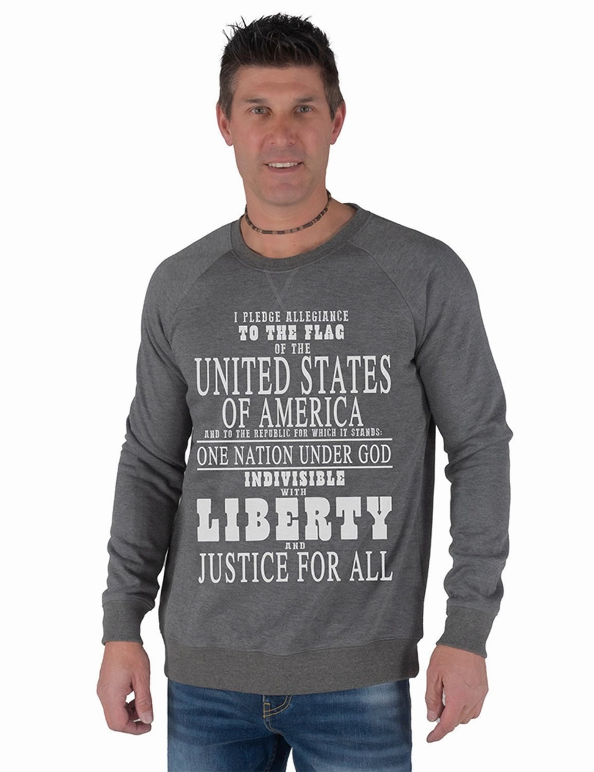 B Tuff Mens Pledge Print Charcoal Poly/Rayon Sweatshirt Adjustable Cuff Closure networking event