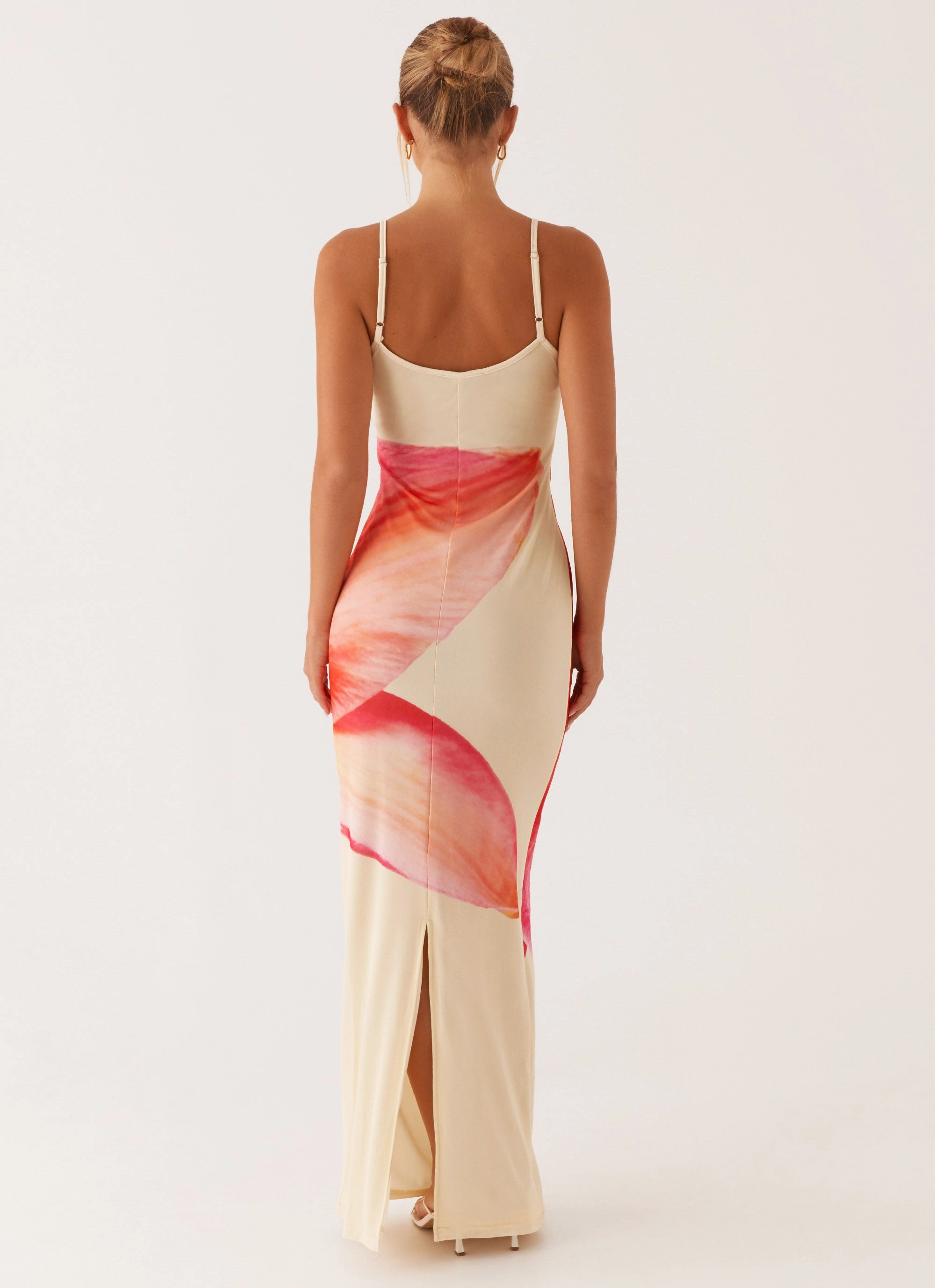 Weatherproof Coat Cocoon Coat Bad News Mesh Maxi Dress - Yellow Floral