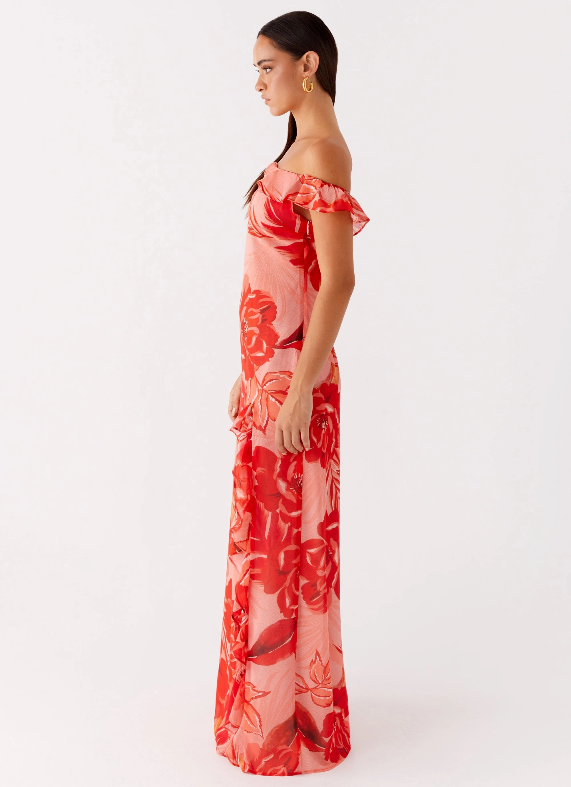 Daily Form Work Look Cassiday Maxi Dress - Sicily Sunsets Print