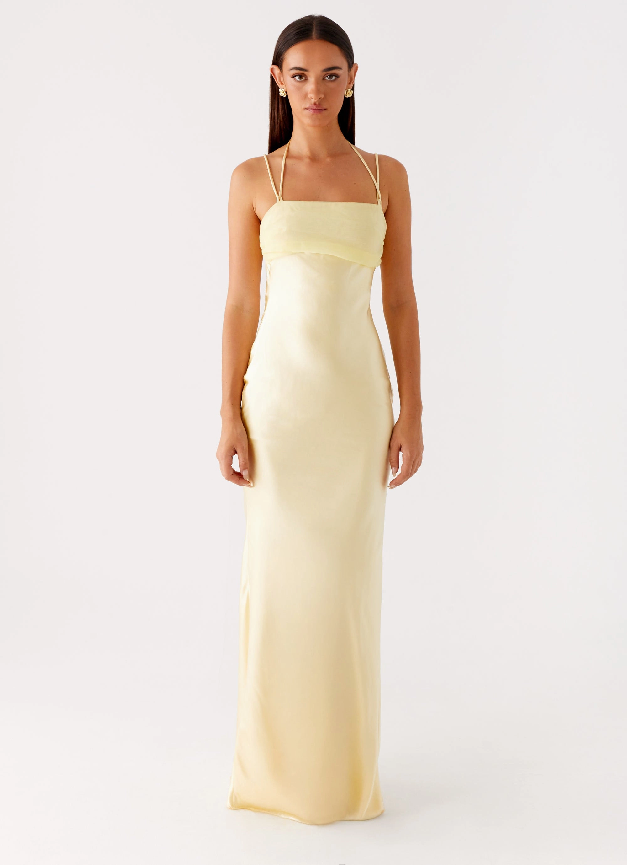 Youth Charm Sleek Fit Belize Maxi Dress - Yellow