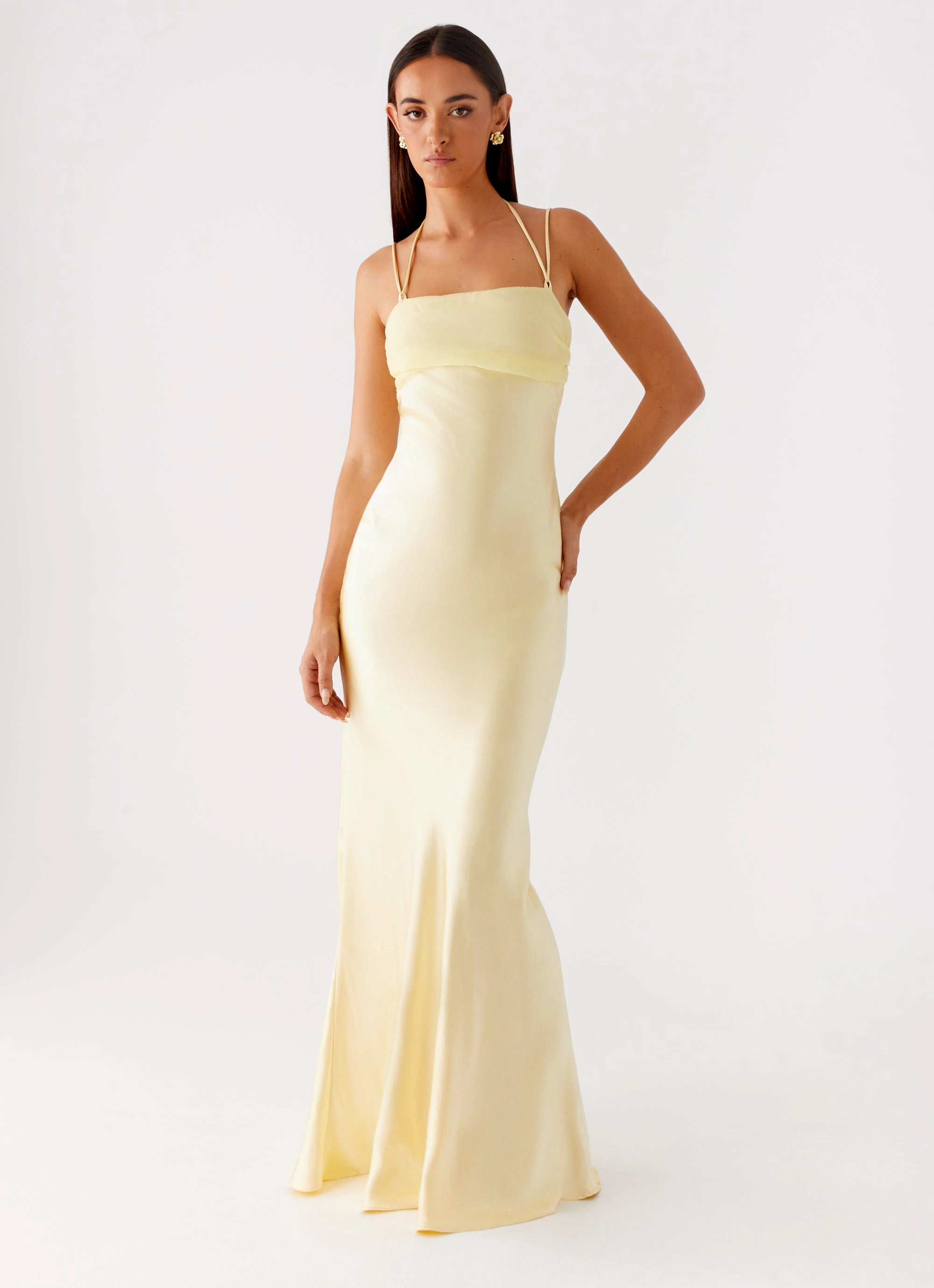 Belize Maxi Dress - Yellow Cozy Layering