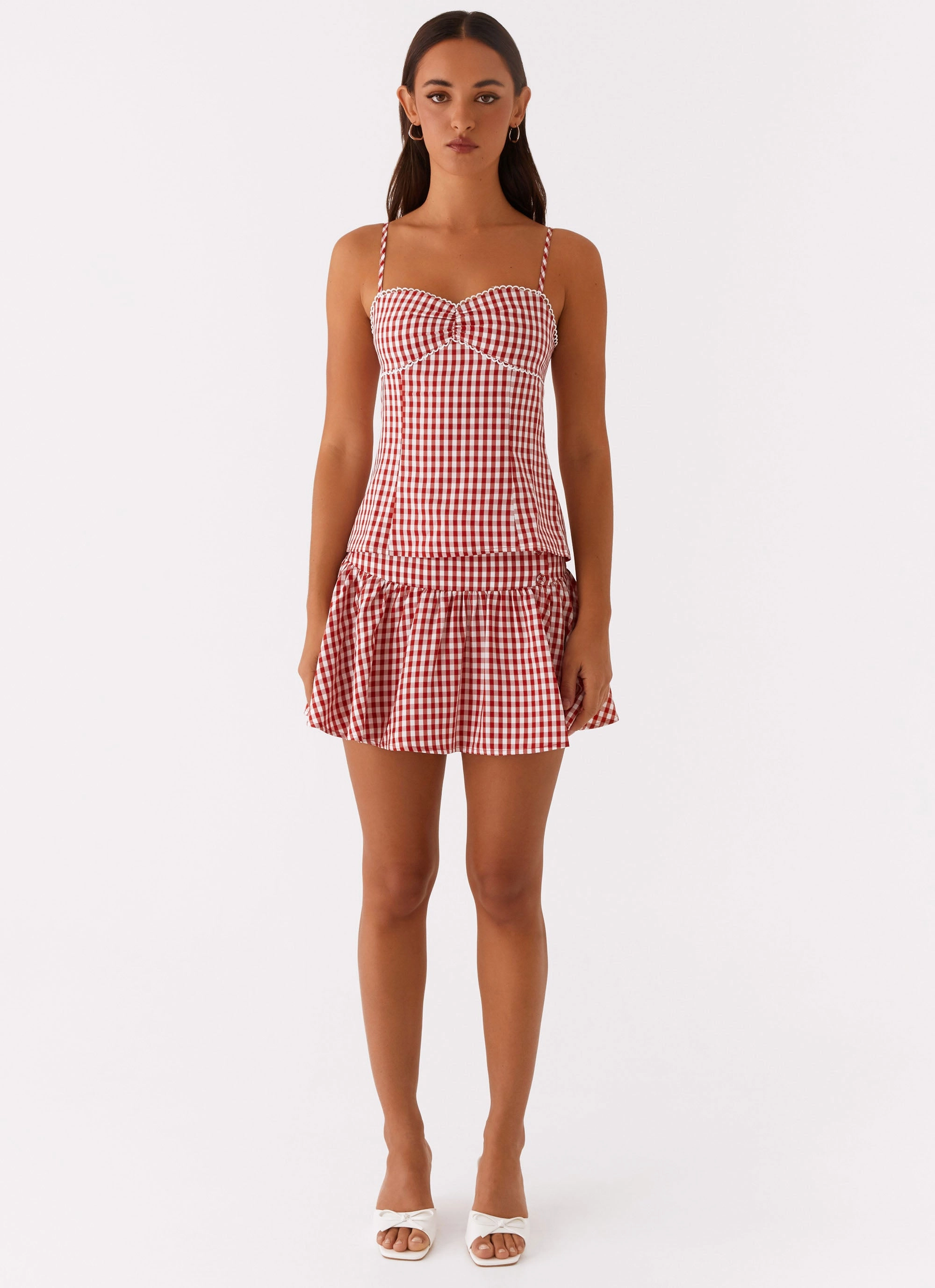 All-Purpose Wear Bellamy Top - Red Gingham