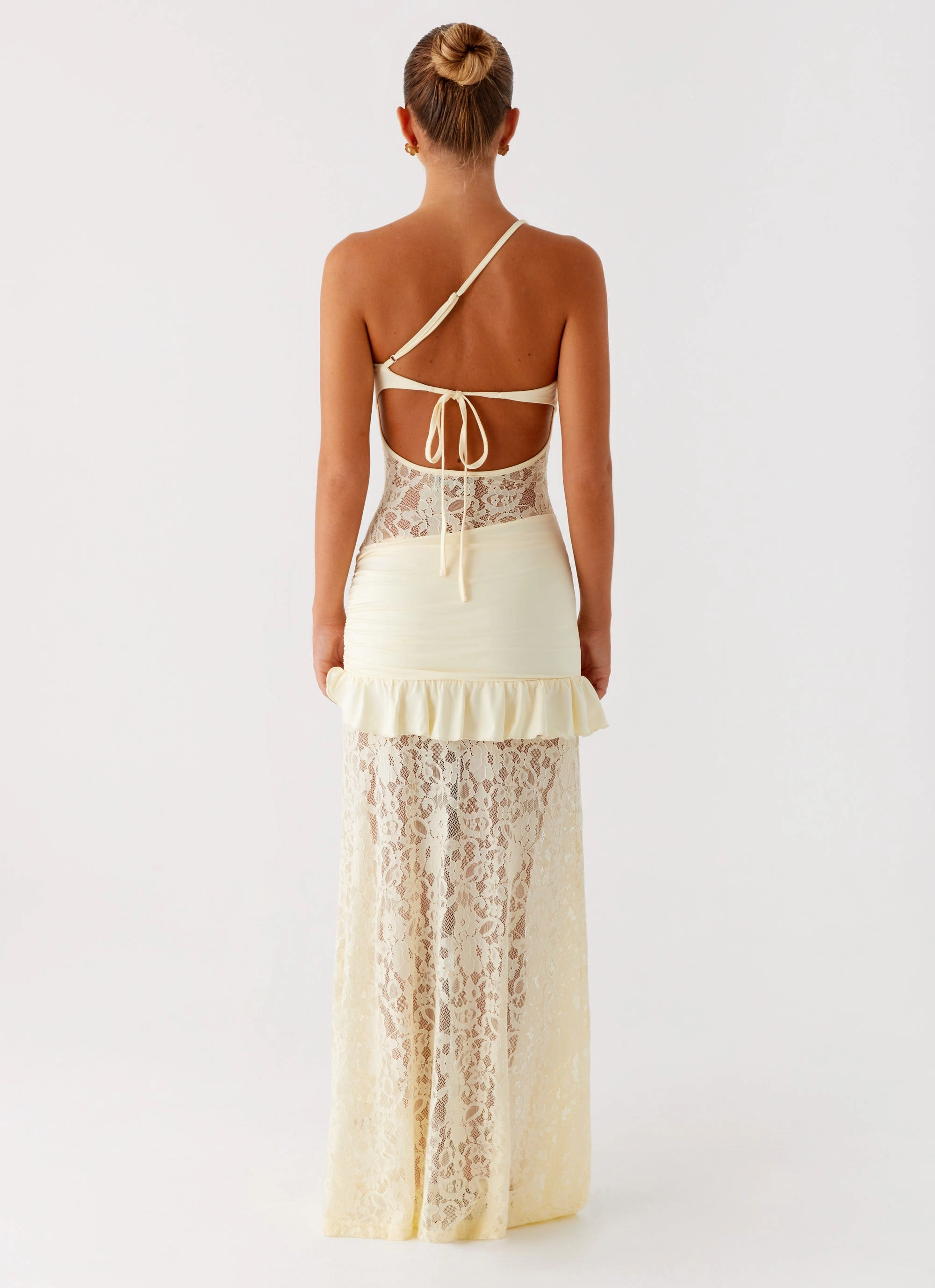 Pattern Print Benita Maxi Dress - Yellow