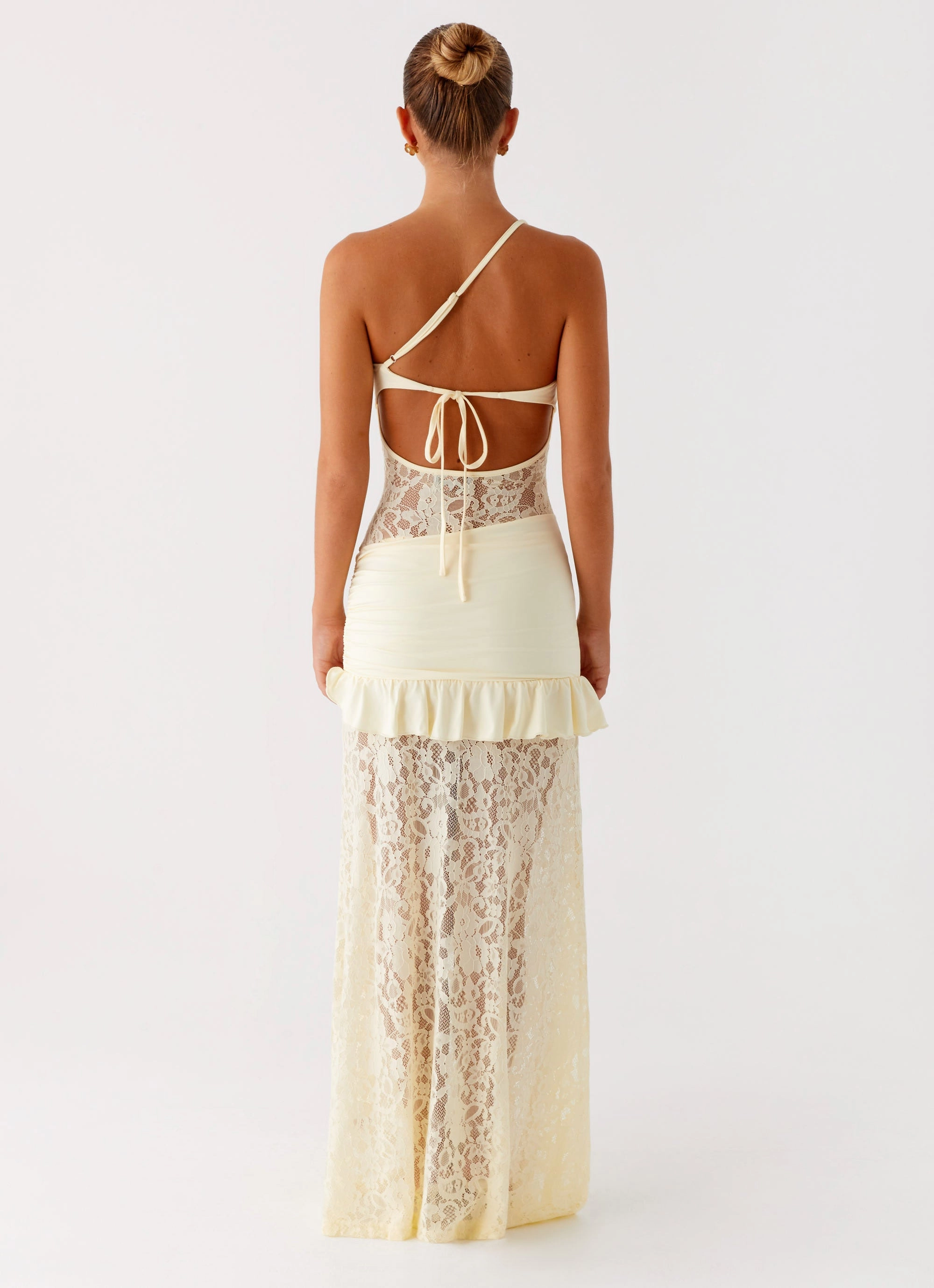 All-Season Coat Monochrome Look Benita Maxi Dress - Yellow