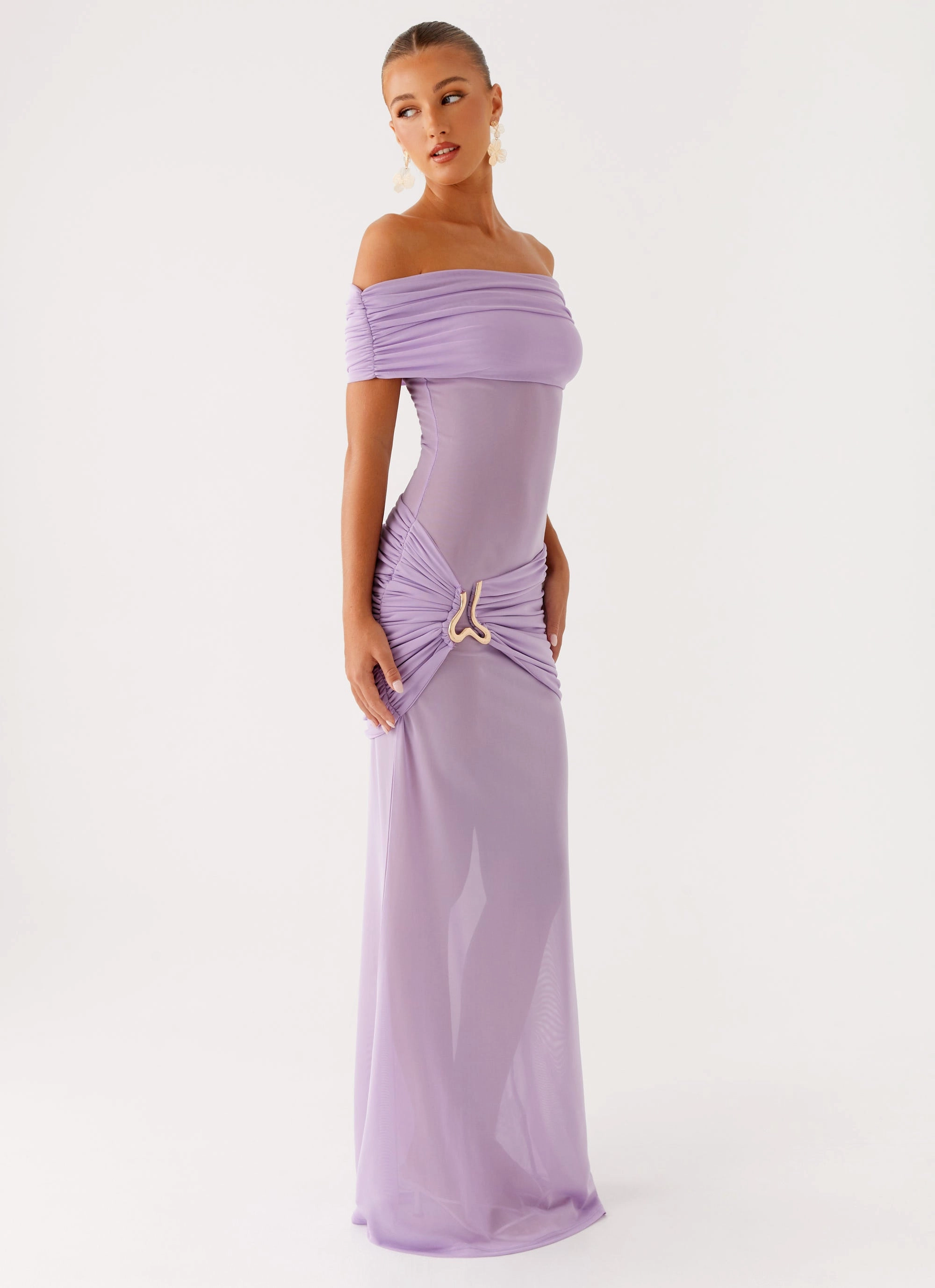 Autumn Jacket Benji Maxi Dress - Lilac