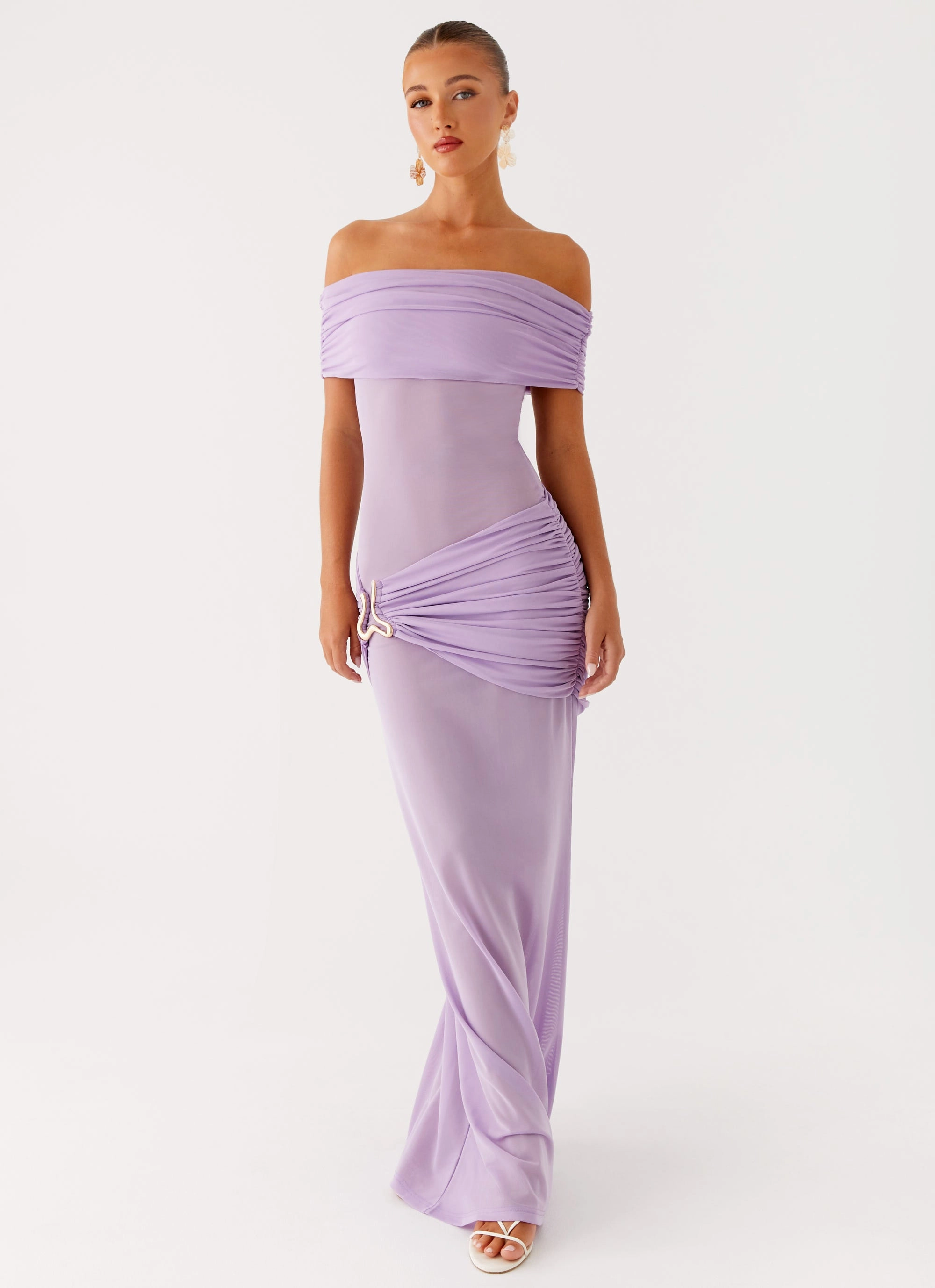 Essential winter wear Benji Maxi Dress - Lilac