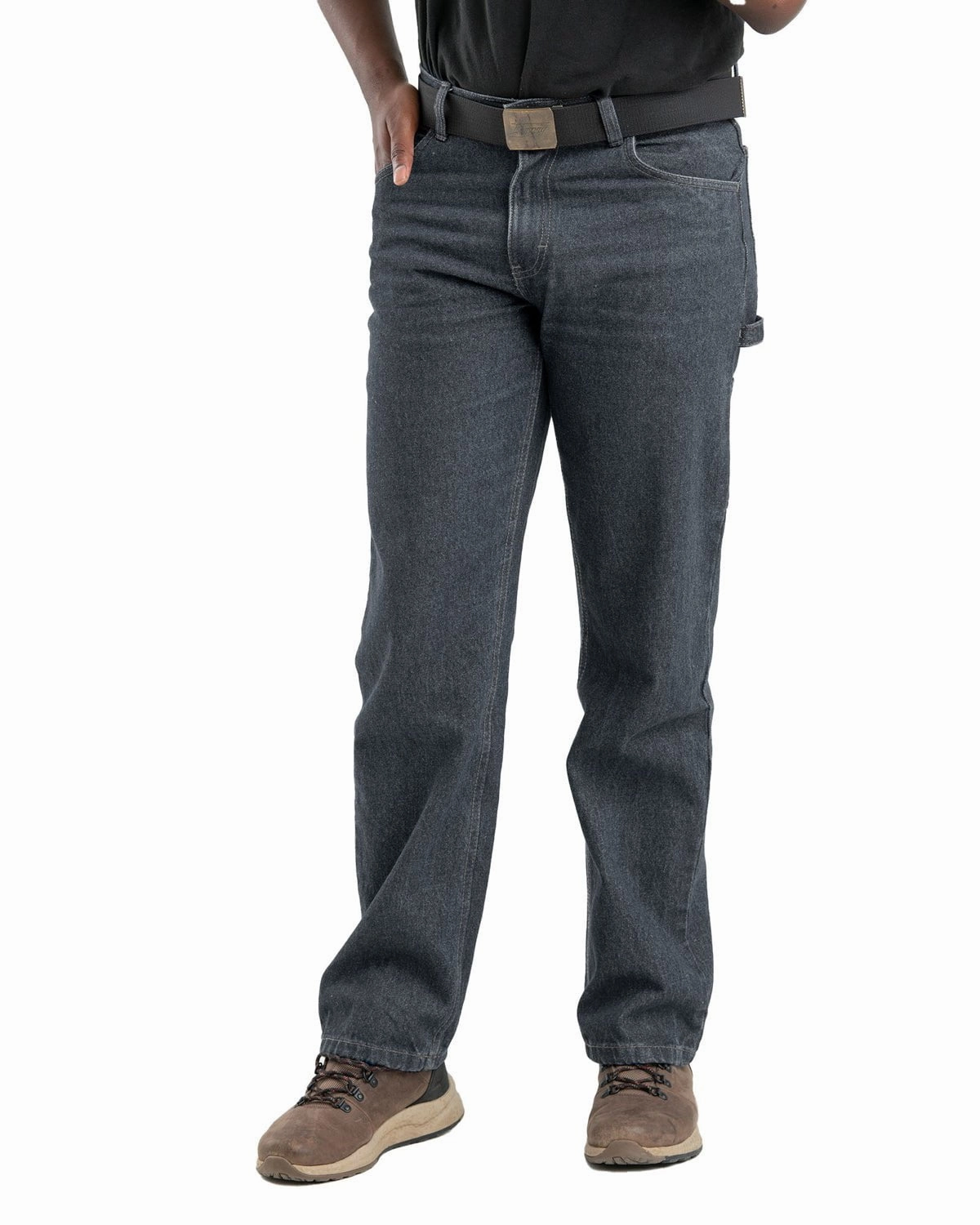 Berne Apparel Mens Heartland Flex Carpenter Stone Wash Cotton Blend Jeans Everyday Wear