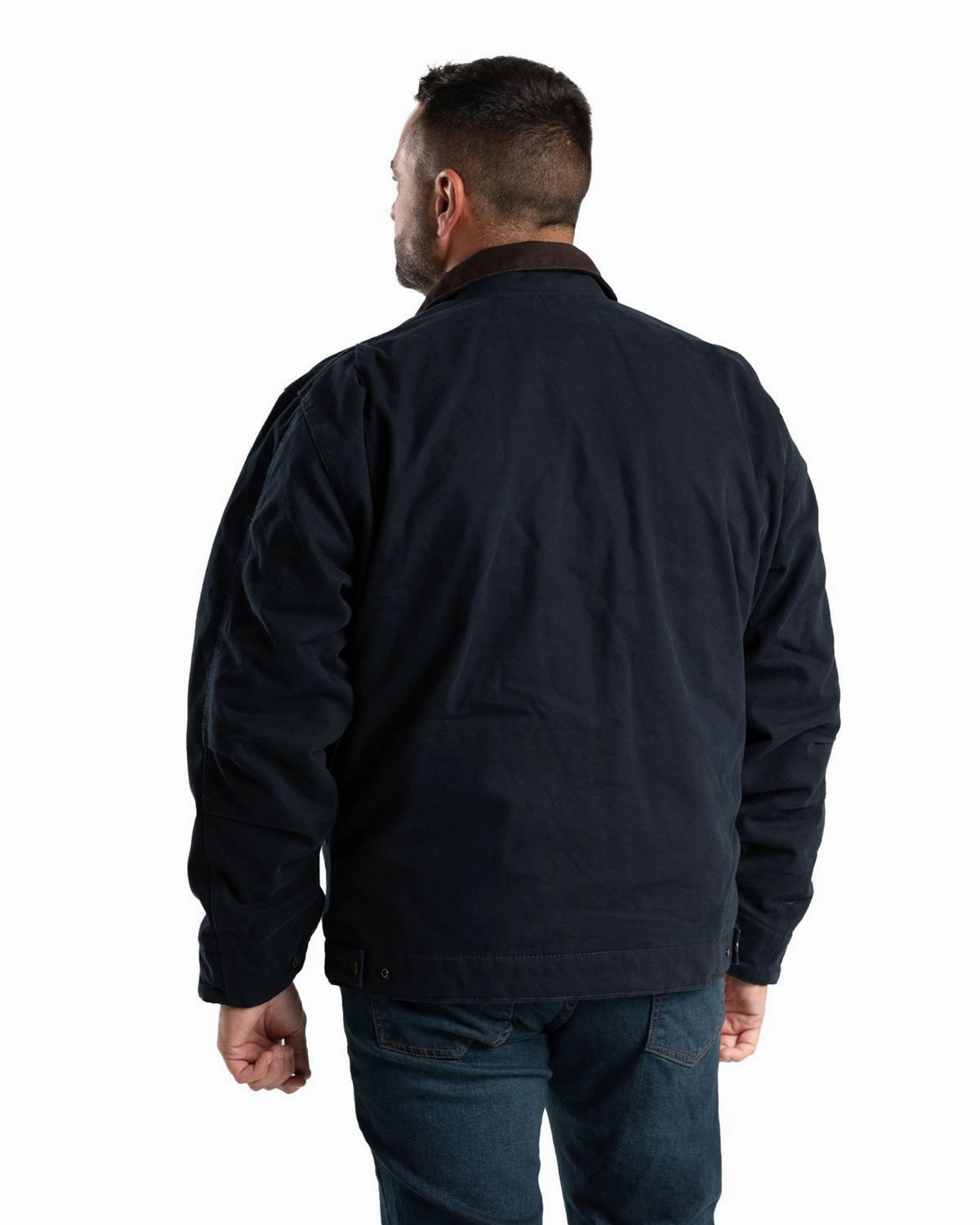 Berne Apparel Mens Highland Washed Gasoline Midnight 100% Cotton Canvas Jacket Cold Climate