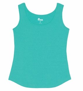 Lounge Comfort Berne Aqua Cotton Blend Ladies Lightweight Performance Tank S/L