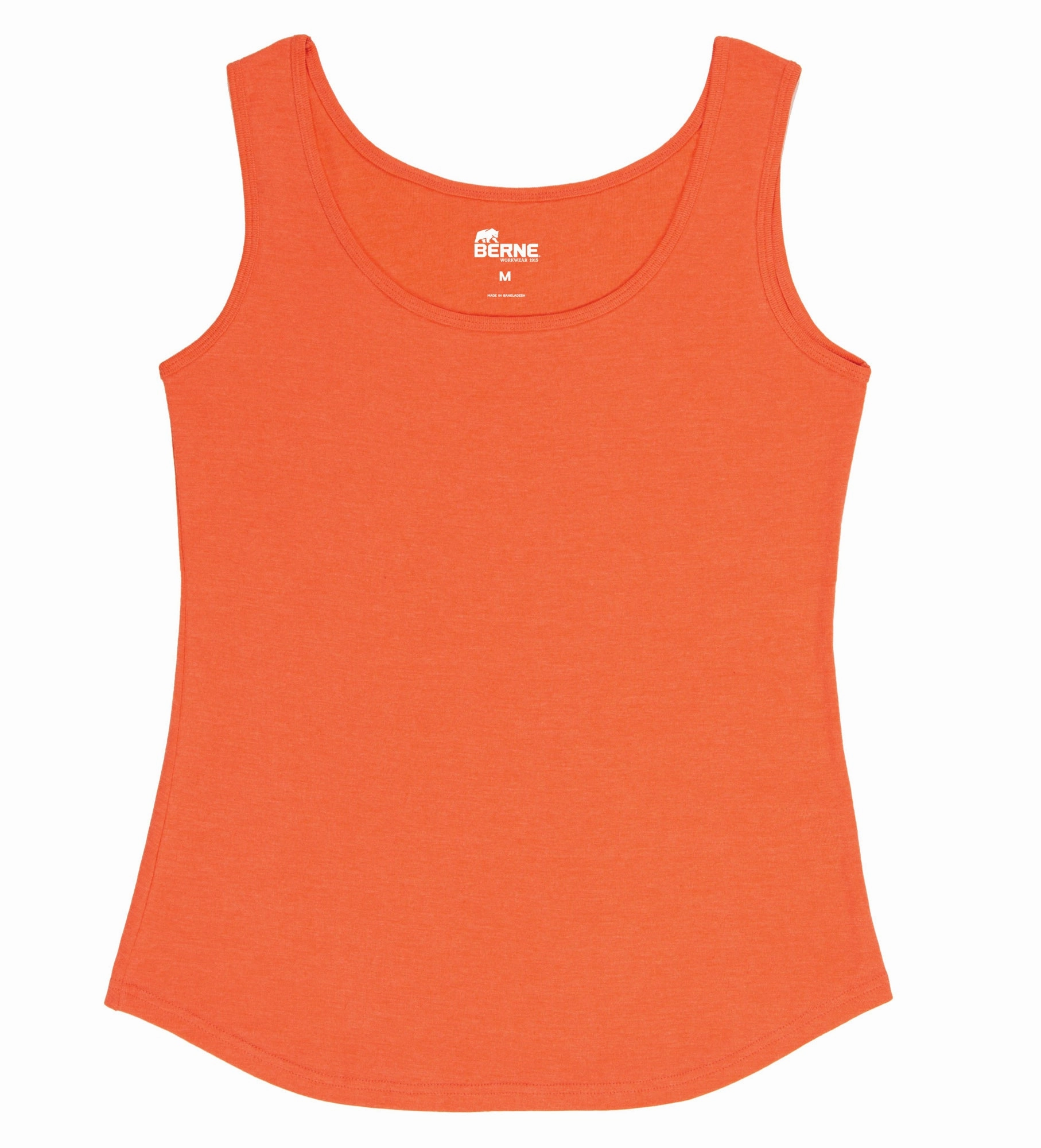 Berne Coral Cotton Blend Ladies Lightweight Performance Tank S/L Artistic Design Formal Elegance
