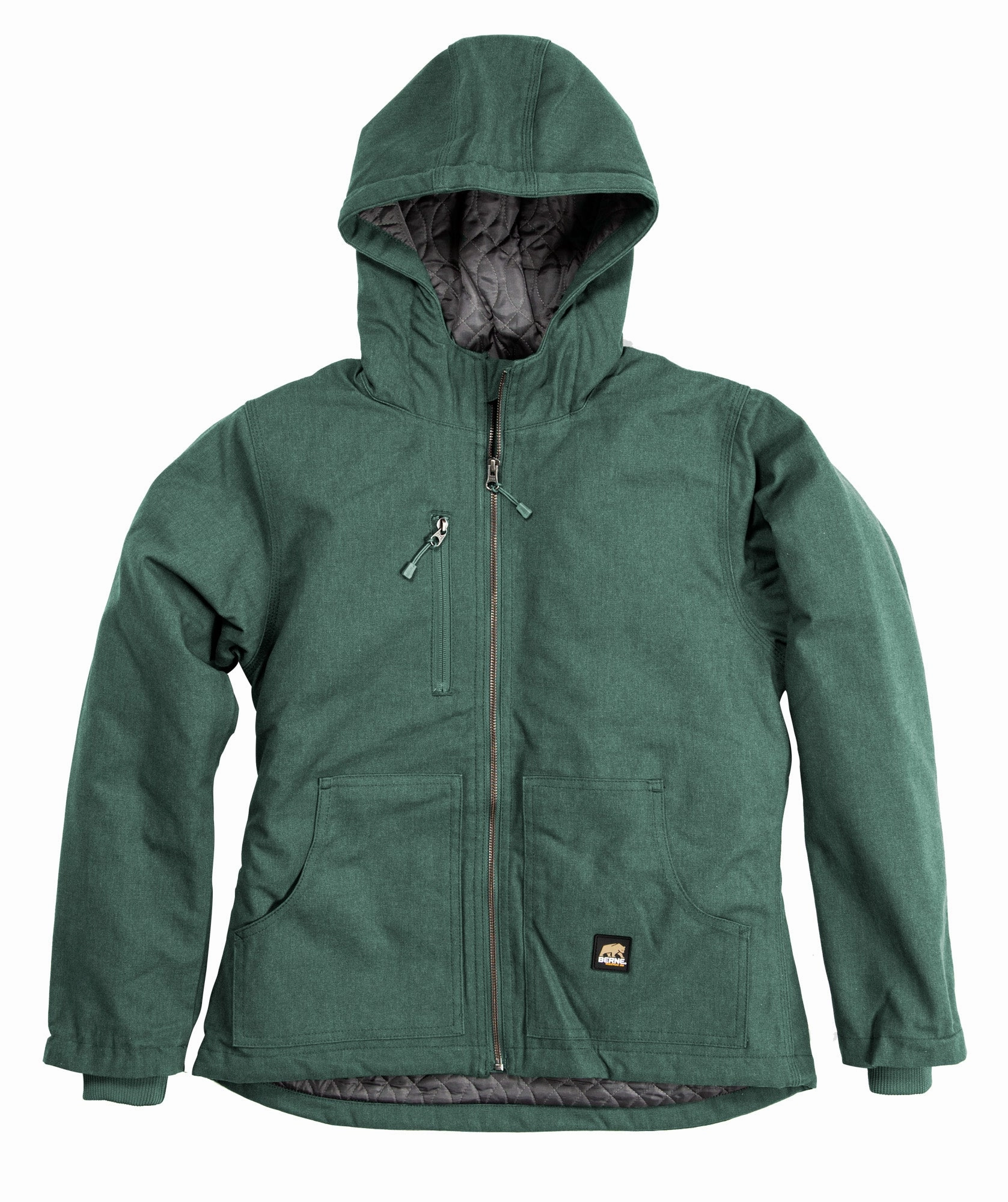 Berne Jade Cotton Blend Ladies Modern Heathered Jacket Shawl Lapel