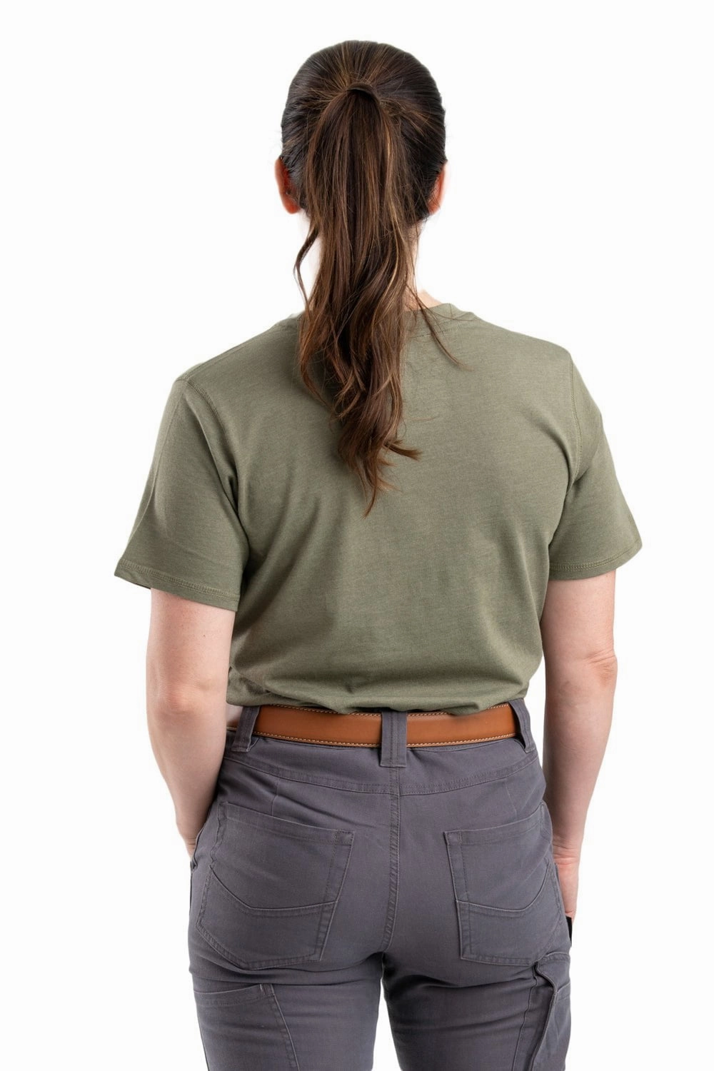 Berne Lichen Cotton Blend Womens Performance Tee S/S Standalone Option Youth fashion