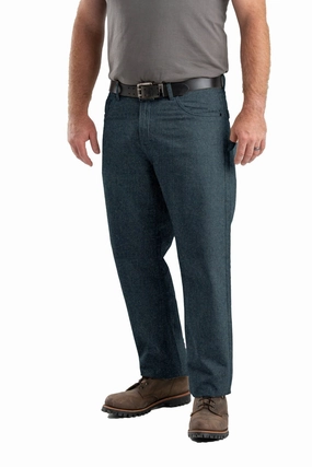 Berne Mens Classic Stone Wash Cotton Blend Heritage Flex Relaxed Fit Jeans 38X36 Flexible Waist