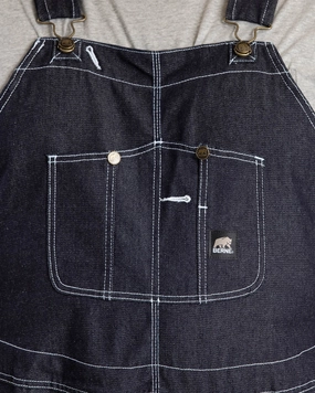Ergonomic Seams Berne Mens Denim 100% Cotton Unlined Bib Overall