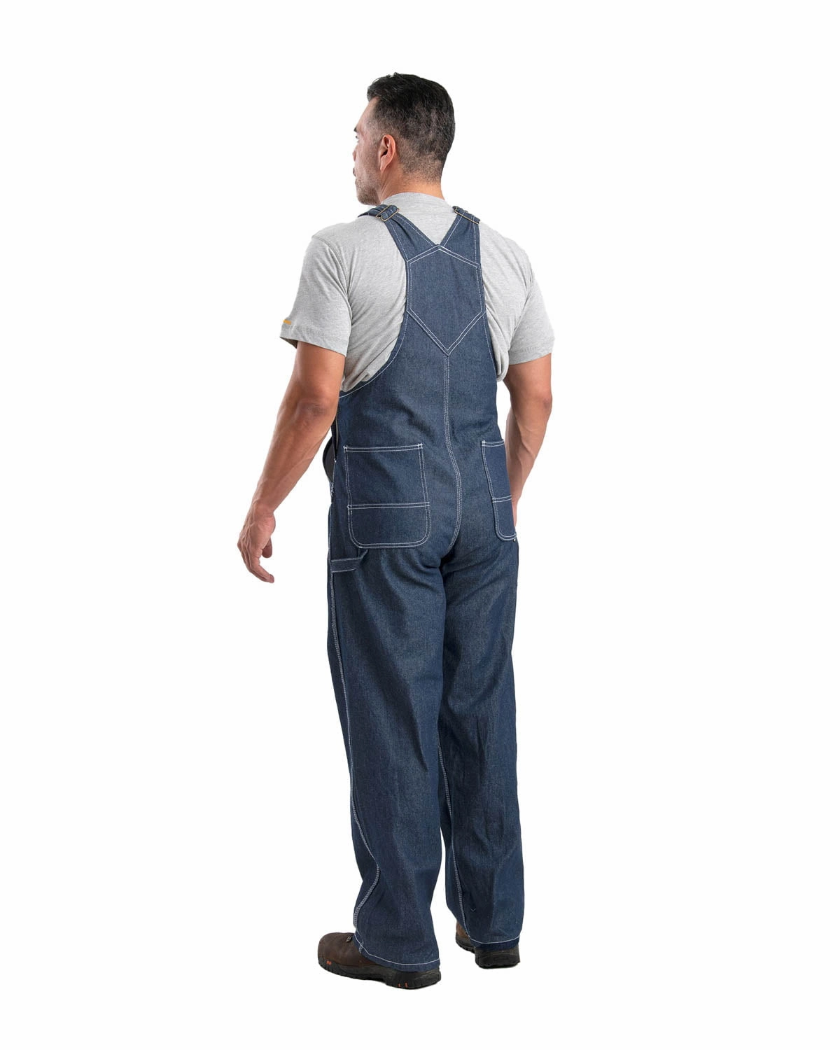 Top Guard All Day Fit Berne Mens Denim 100% Cotton Unlined Bib Overall